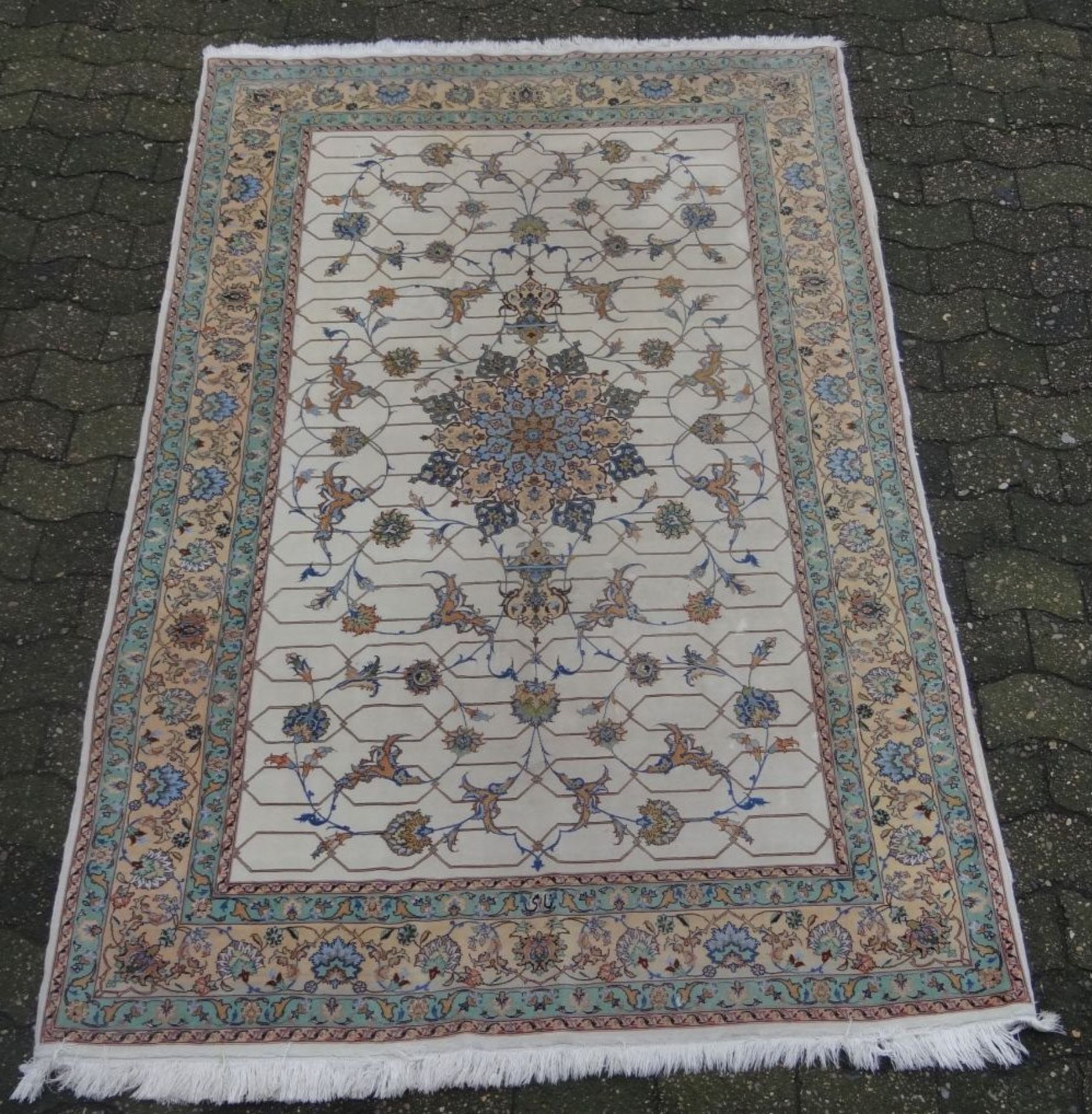 Orient-Teppich "Täbriz" Iran, 226x143 cm, guter Zustan- - -22.61 % buyer's premium on the hammer