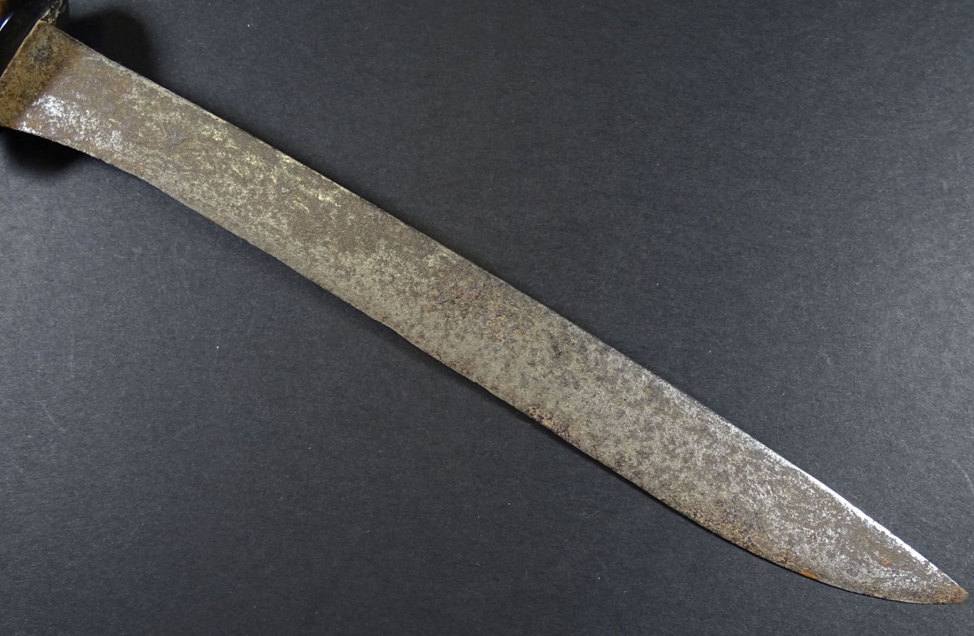 altes Messer mit Holzgriff, Indien, Holzscheide, L-32 cm, Alters-u. Gebrauchsspuren- - -22.61 % - Bild 5 aus 7