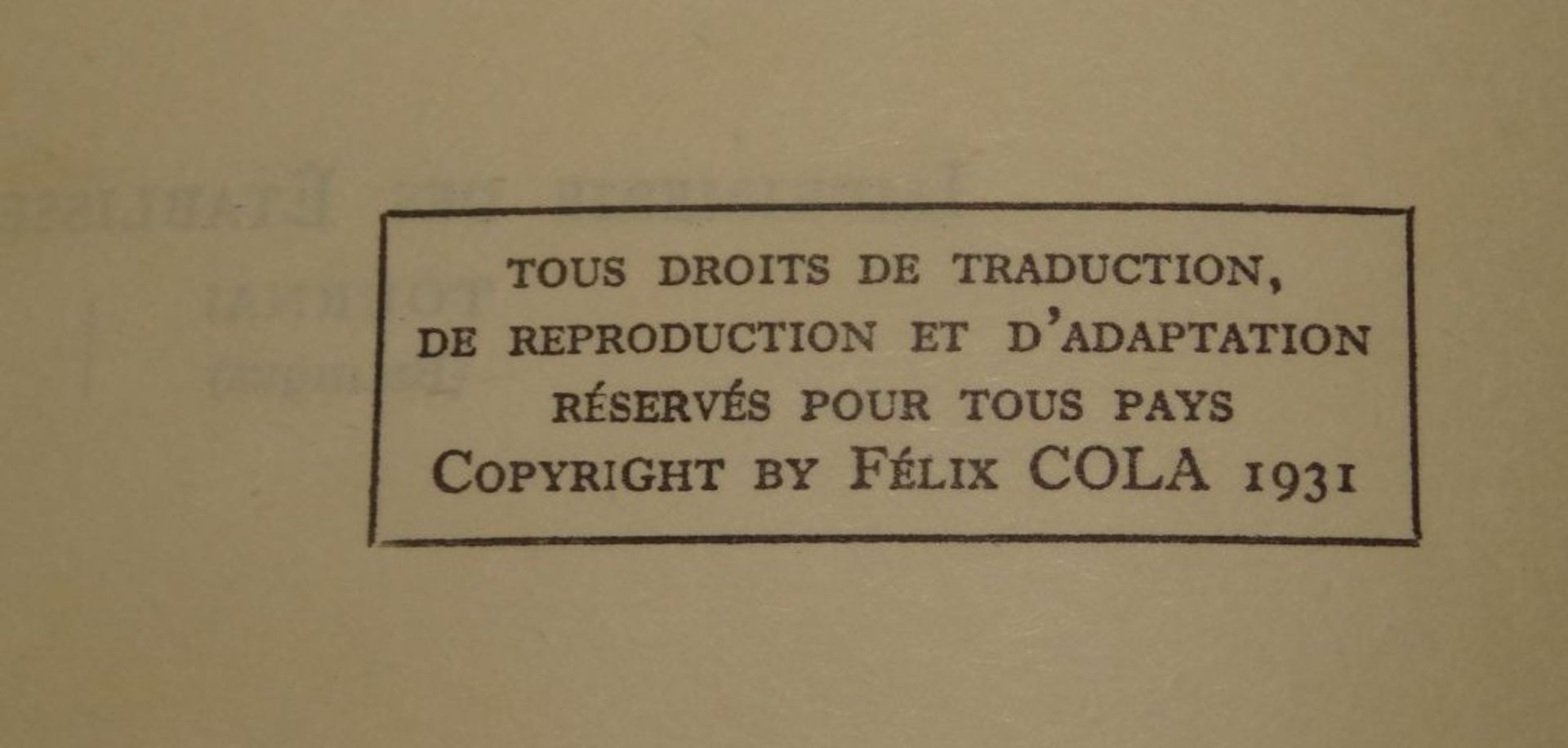 Felix Cola "Le livre de parfumeur" 1931, Selbstverlag, Alters-u. Gebrauchsspuren (Das Buch des - Bild 3 aus 7
