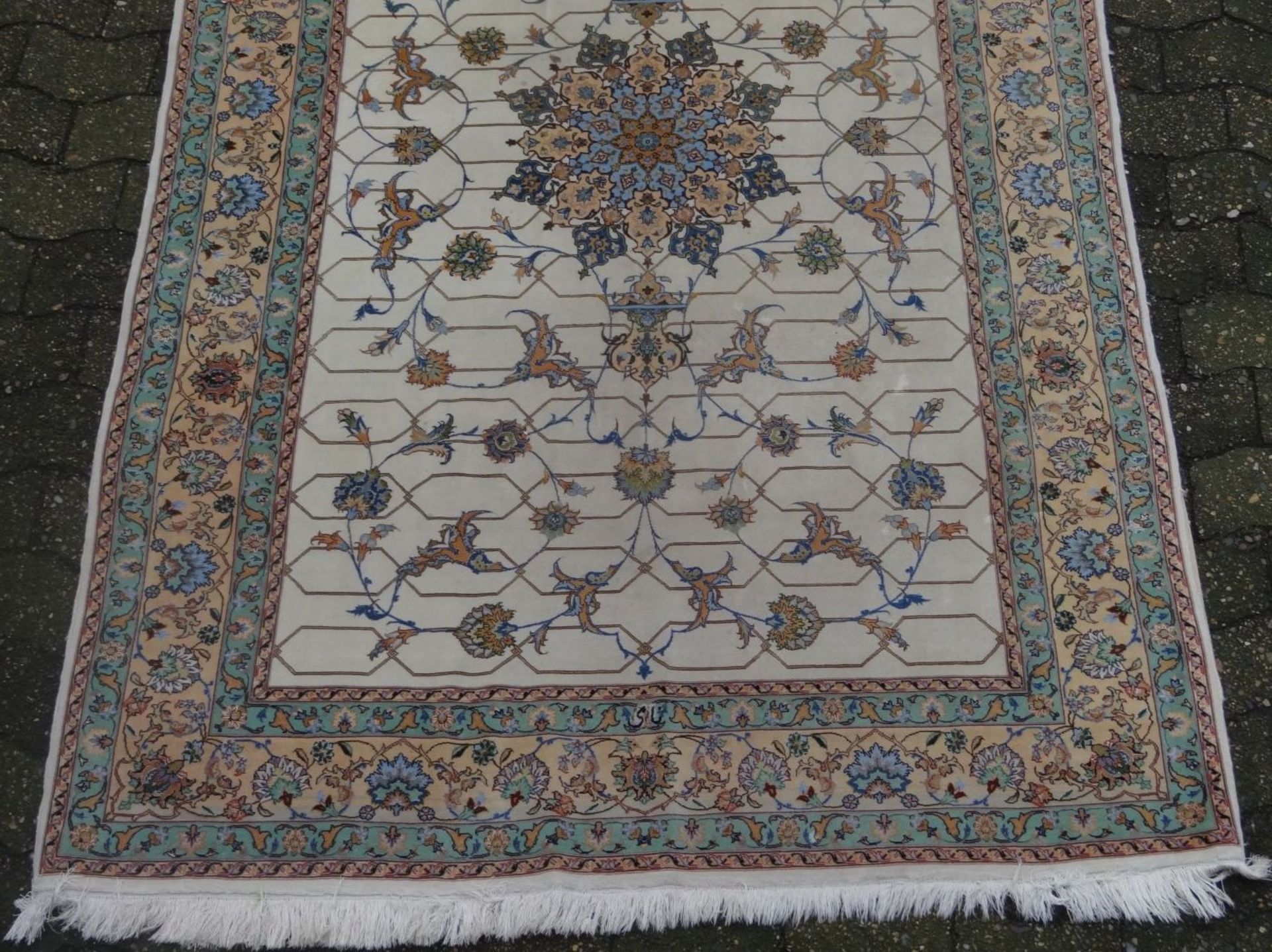 Orient-Teppich "Täbriz" Iran, 226x143 cm, guter Zustan- - -22.61 % buyer's premium on the hammer - Image 2 of 7