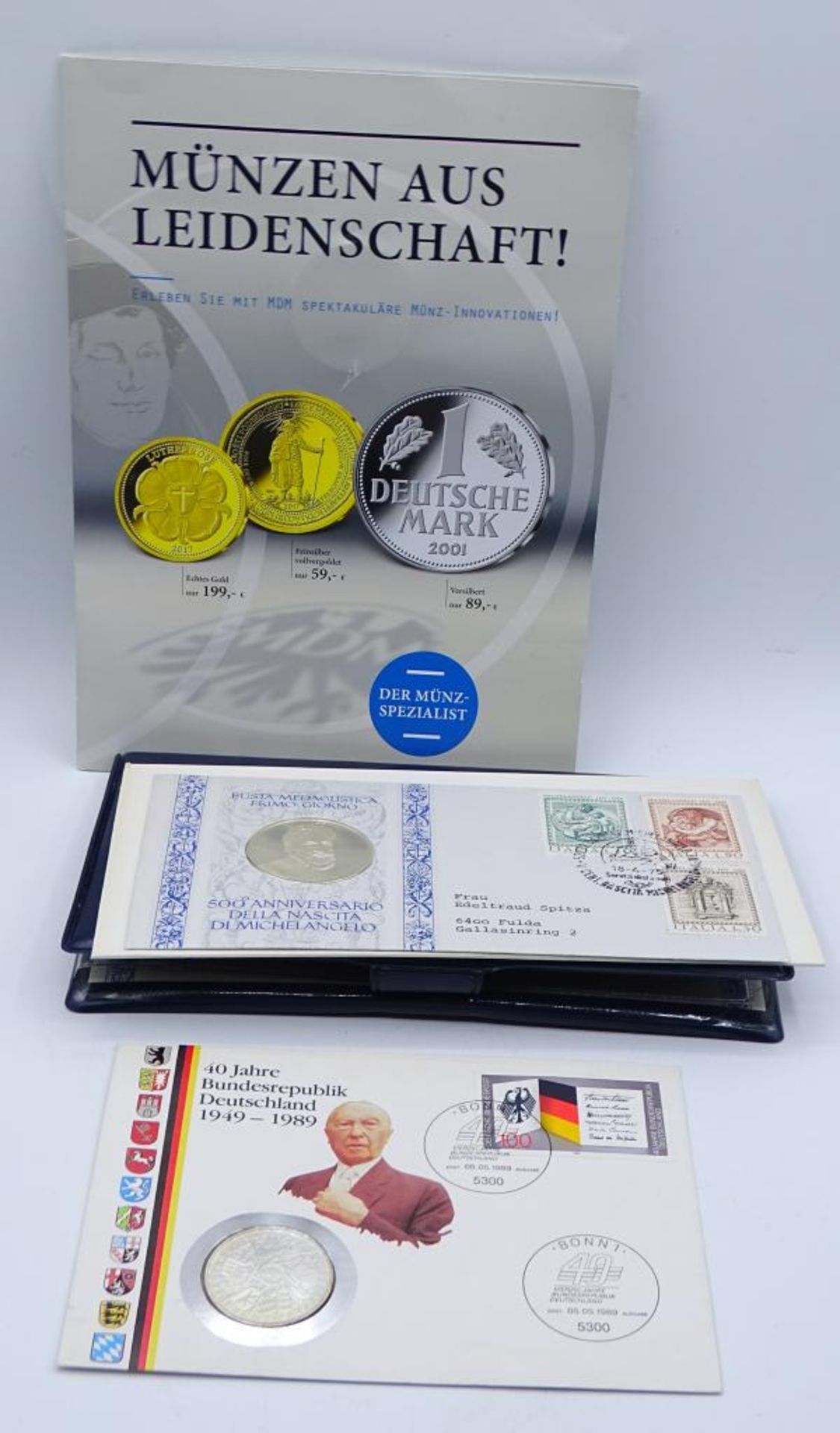 Konvolut Münzen/Medaillen,Silber, 10 Deutsche Mark,Gedenkmünze Küs- - -22.61 % buyer's premium on