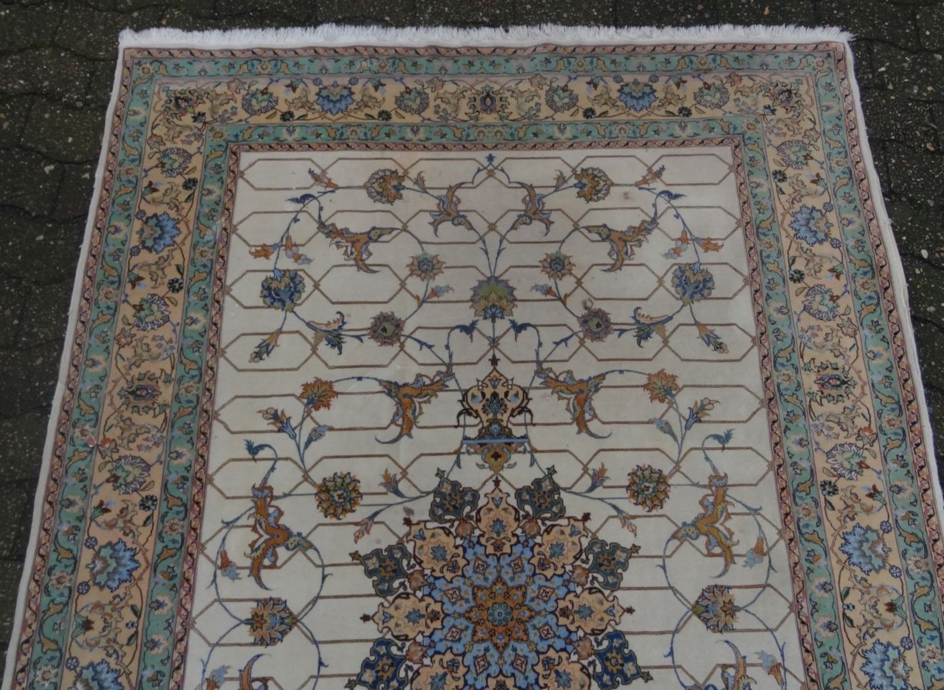 Orient-Teppich "Täbriz" Iran, 226x143 cm, guter Zustan- - -22.61 % buyer's premium on the hammer - Image 3 of 7