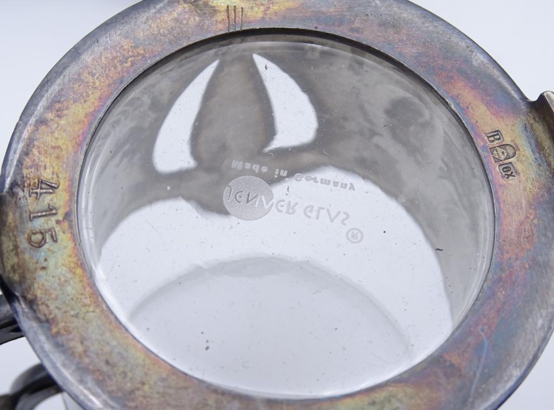 5x Jugendstil Teegläser,WMF- Straussenmarke,Unterschiedliches Glas,H-9,5-10c- - -22.61 % buyer's - Bild 6 aus 8
