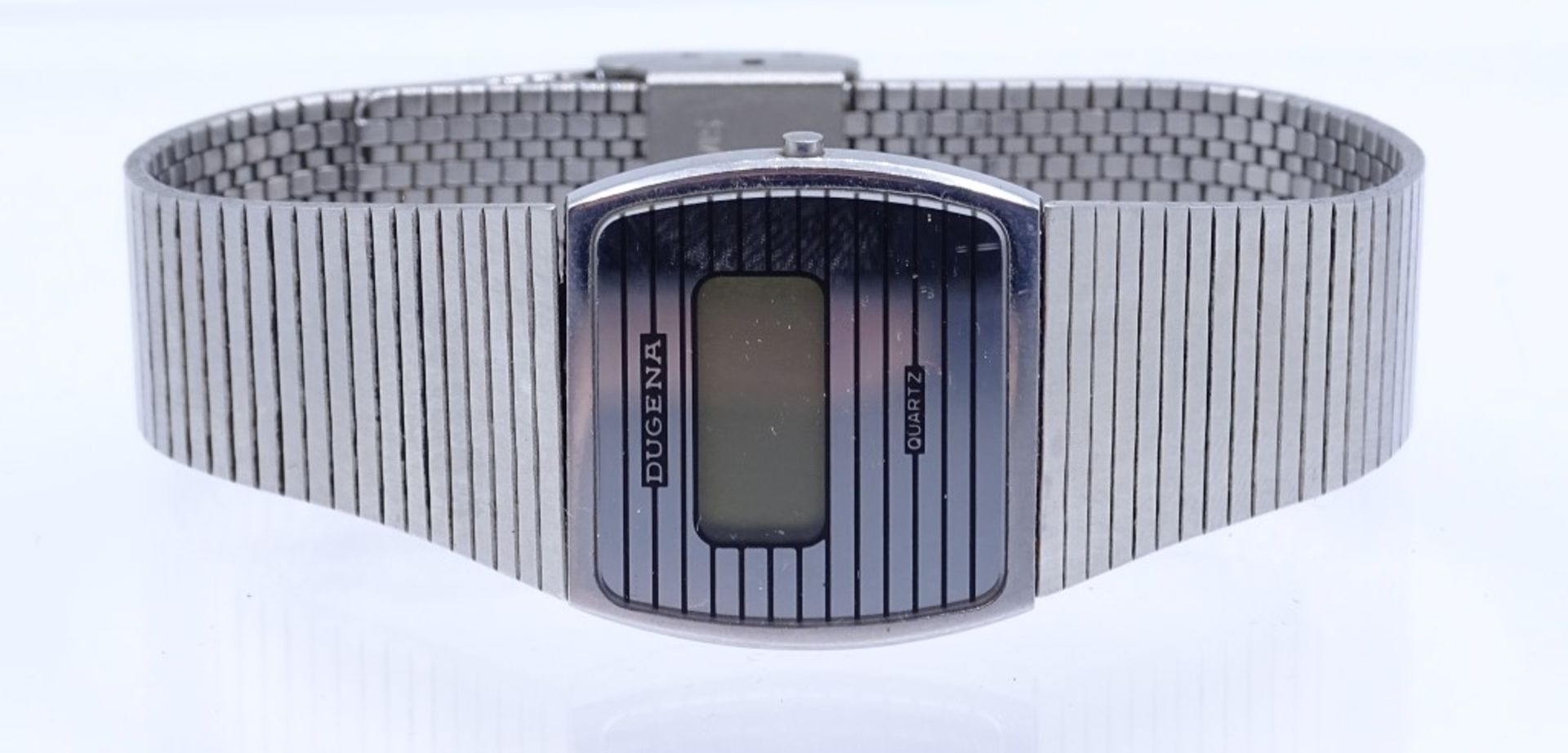 Armbanduhr "Dugena";Quartz,Edelstahl,Gehäuse 25x23mm, Funktion nicht überprüft - Bild 3 aus 5