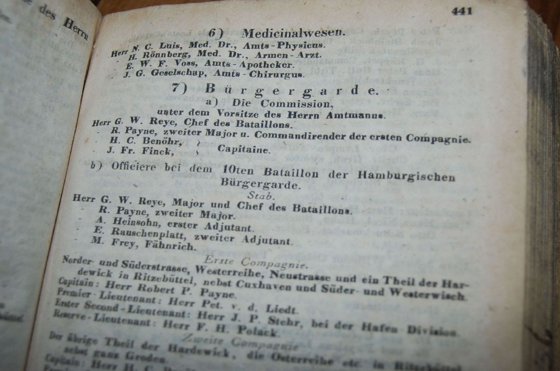 Hamburgisches Adress-Buch 1836, Bibliothekseinband, seitl. beschriftet, 20x13 cm, H-6,5 cm- - -22.61 - Bild 6 aus 9