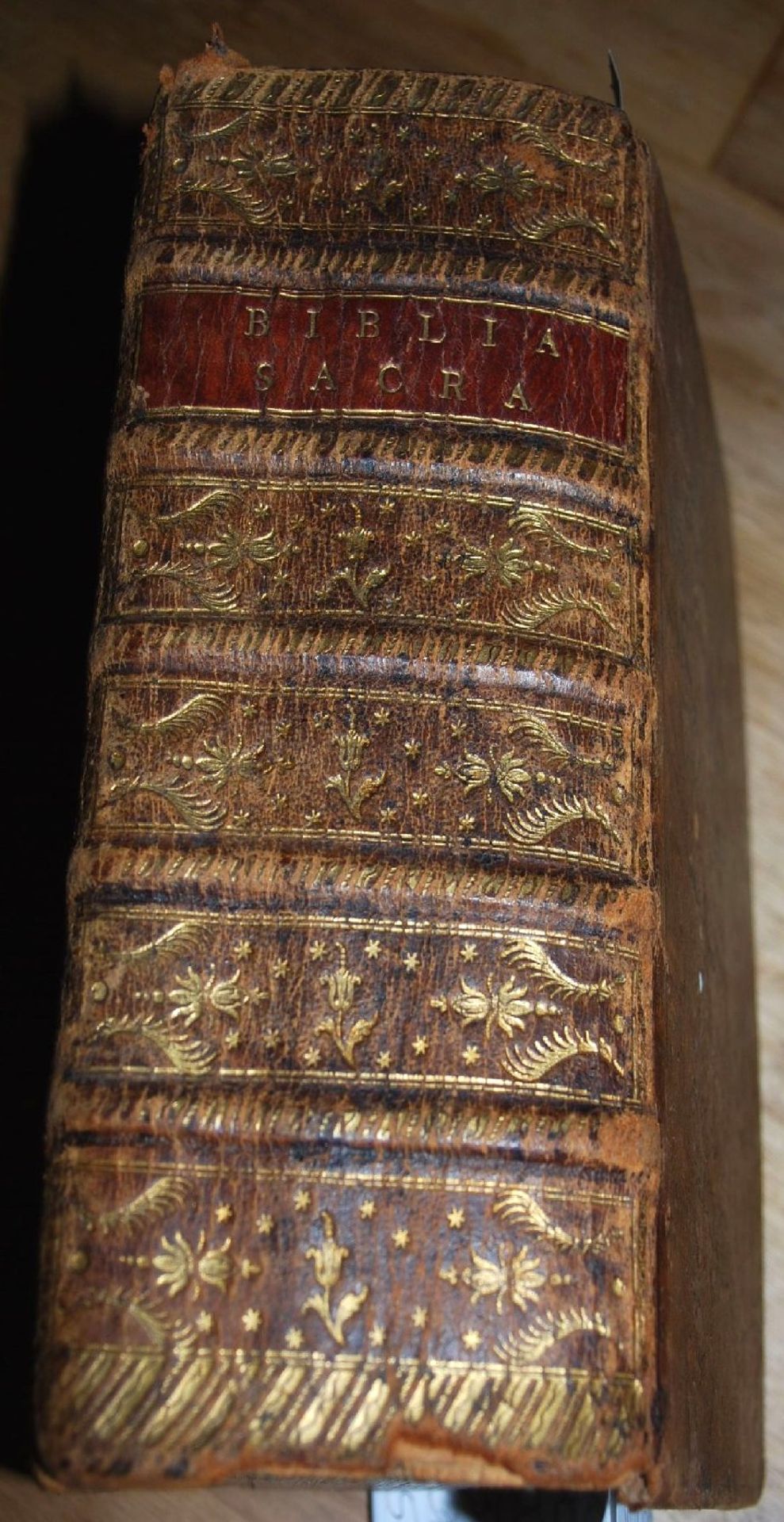 Biblia sacra oder die ganze Hl. Schrift, Nürnberg 1774, Ledereinband der Zeit, illustriert, guter - Bild 2 aus 8