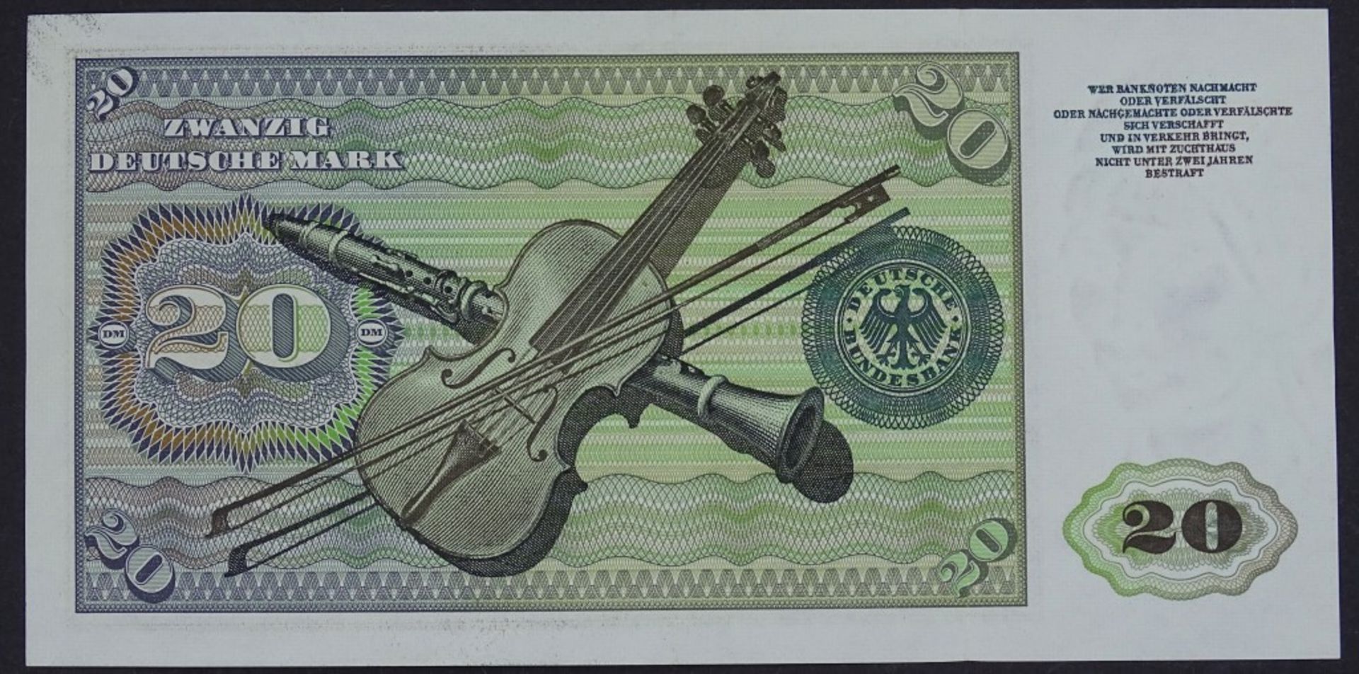 Banknote - 20 Deutsche Mark 1960- - -22.61 % buyer's premium on the hammer priceVAT margin scheme, - Bild 2 aus 2