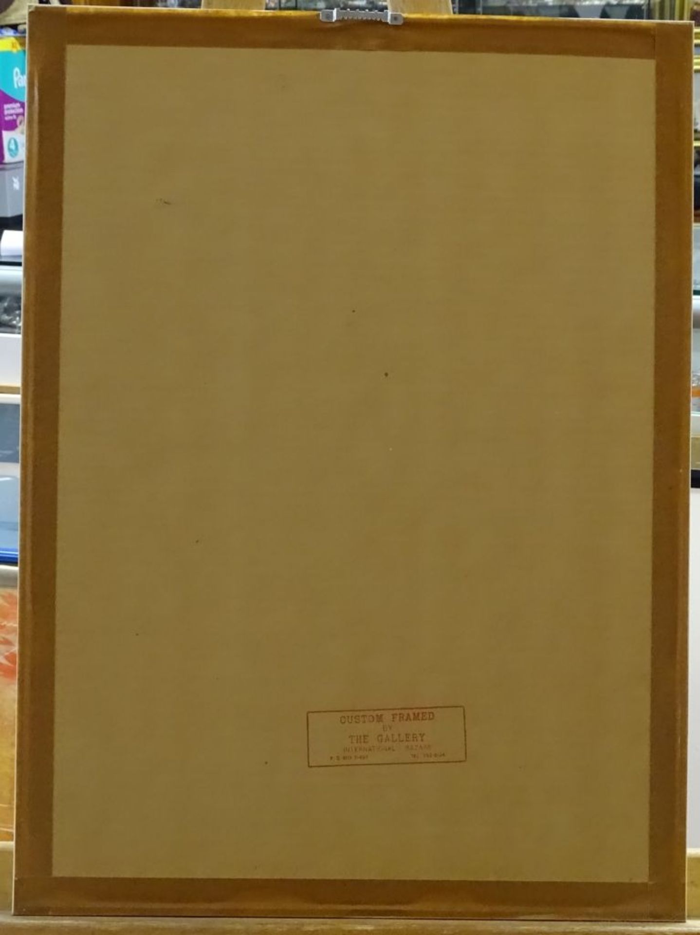 unleserl. sign. moderne Lithografie, 1986, ger/Glas, 60x45,5 cm- - -22.61 % buyer's premium on the - Bild 4 aus 4