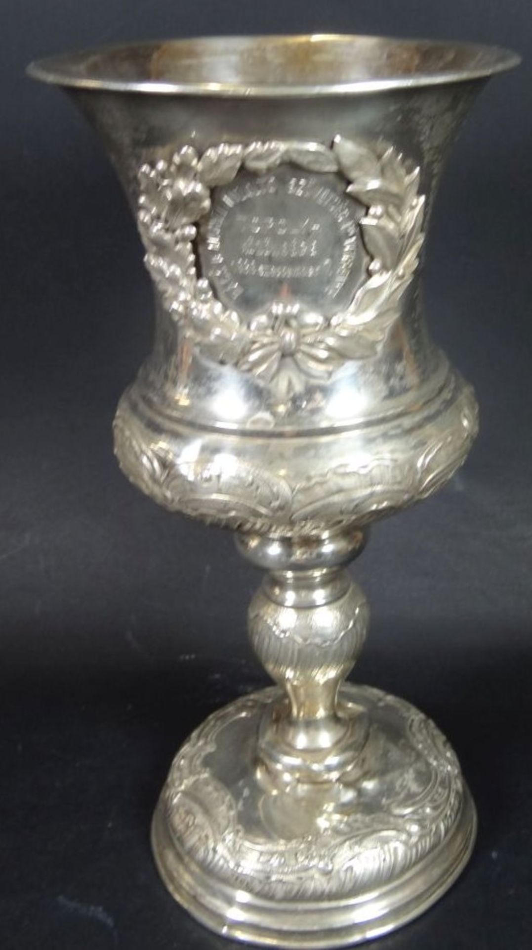 Silber-800- Pokal, Feuerwehr Wettkampf 1898 in Topolya, Ungarn (heute Serbien), ungar. - Bild 2 aus 8