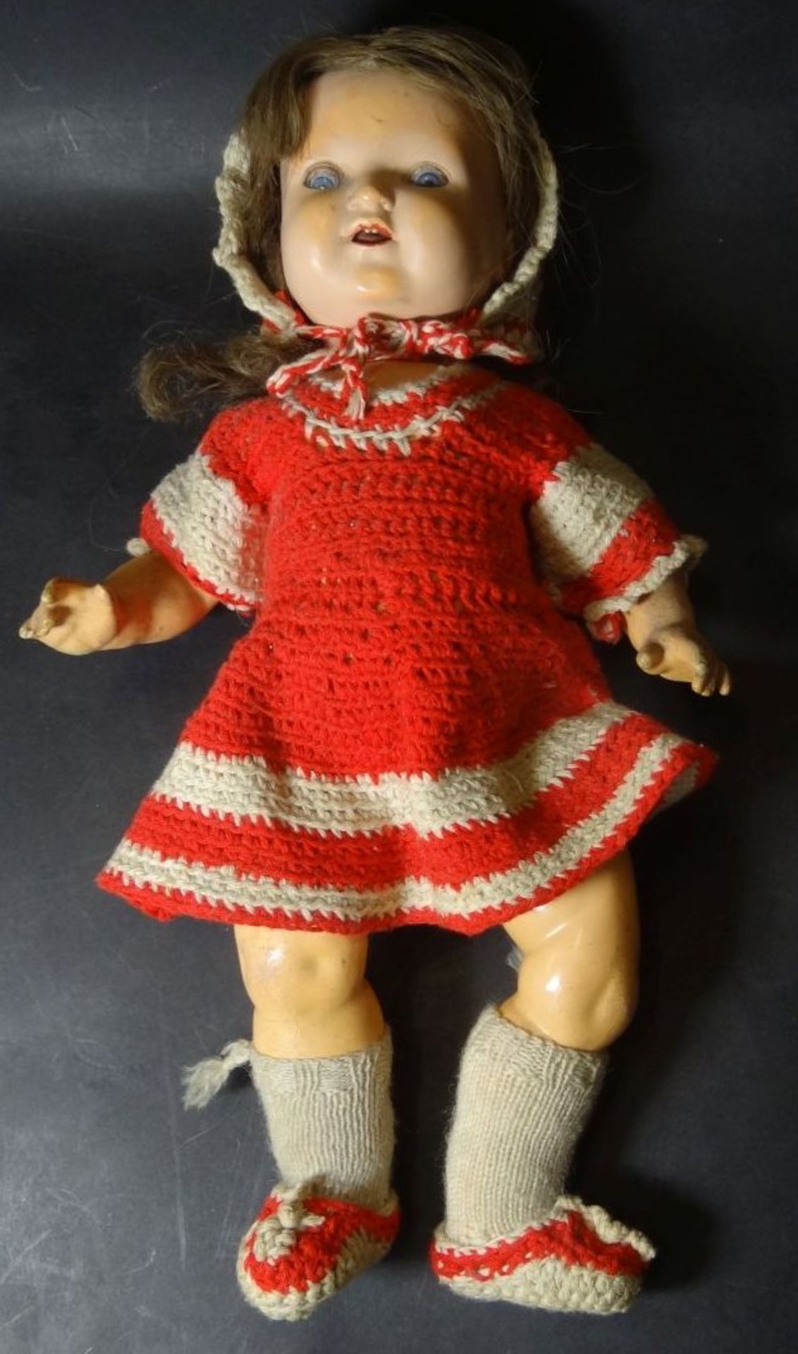 alte Schildkröt-Puppe mit Massekörper, L-34 cm, bespielte Erhaltu- - -22.61 % buyer's premium on the - Bild 2 aus 6