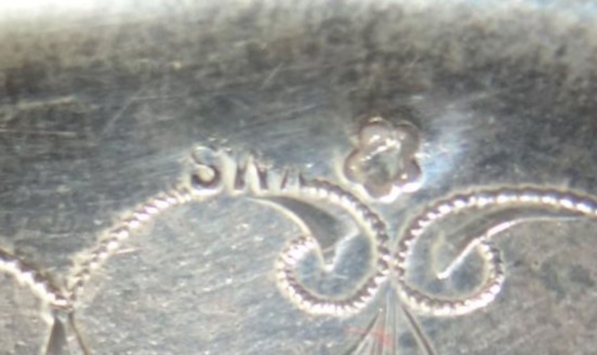 grosse Silber-Tasse mit U.T., wohl Österreich 19.Jhd., , Dianakopf-Punze, gut erhalten, H-7 cm, D-10 - Image 5 of 5