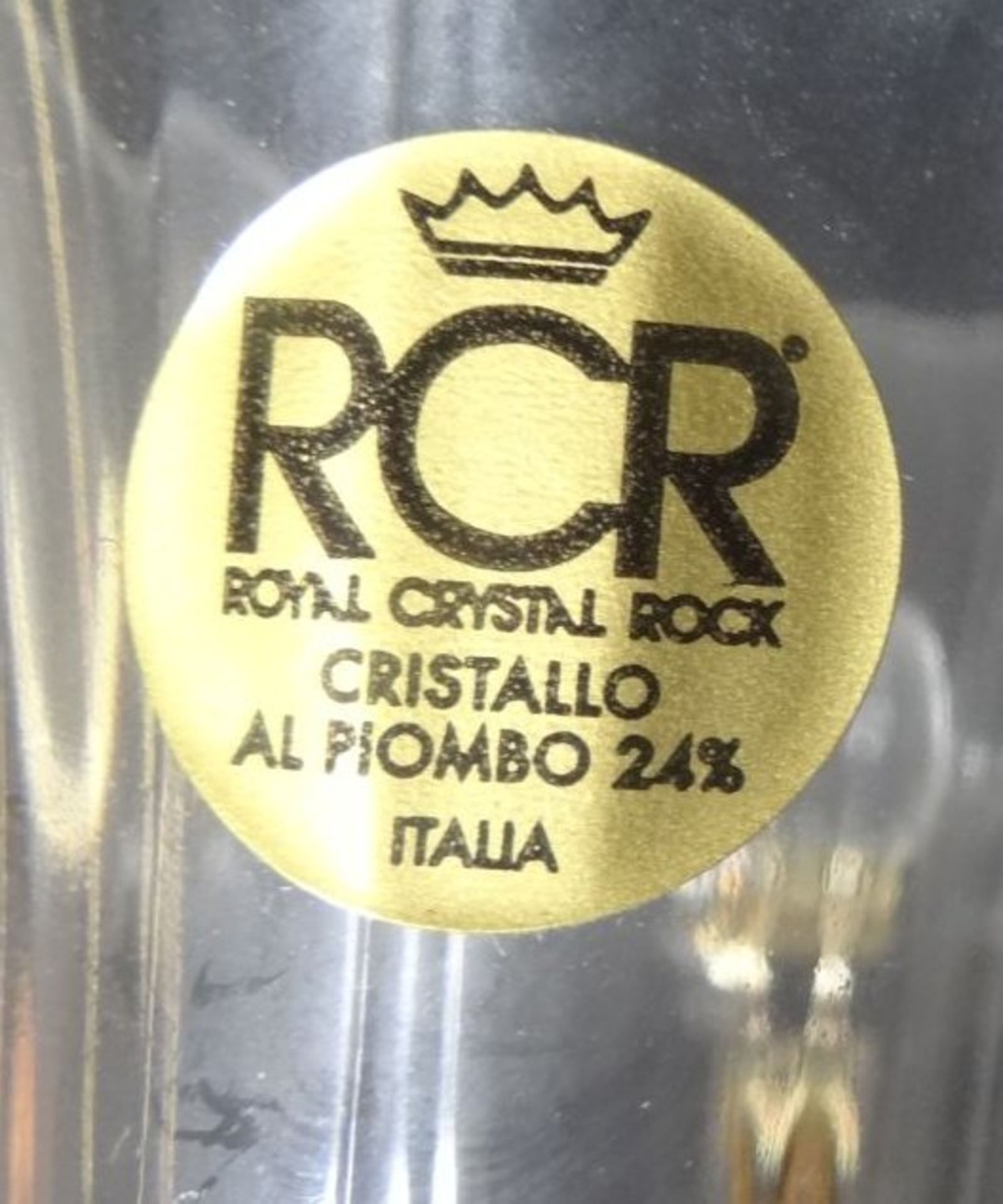 3x Kristall-Tischglocken mit versilb. Tieren als Handhaben "RCR" Italia, H-13 cm- - -22.61 % buyer's - Bild 6 aus 6
