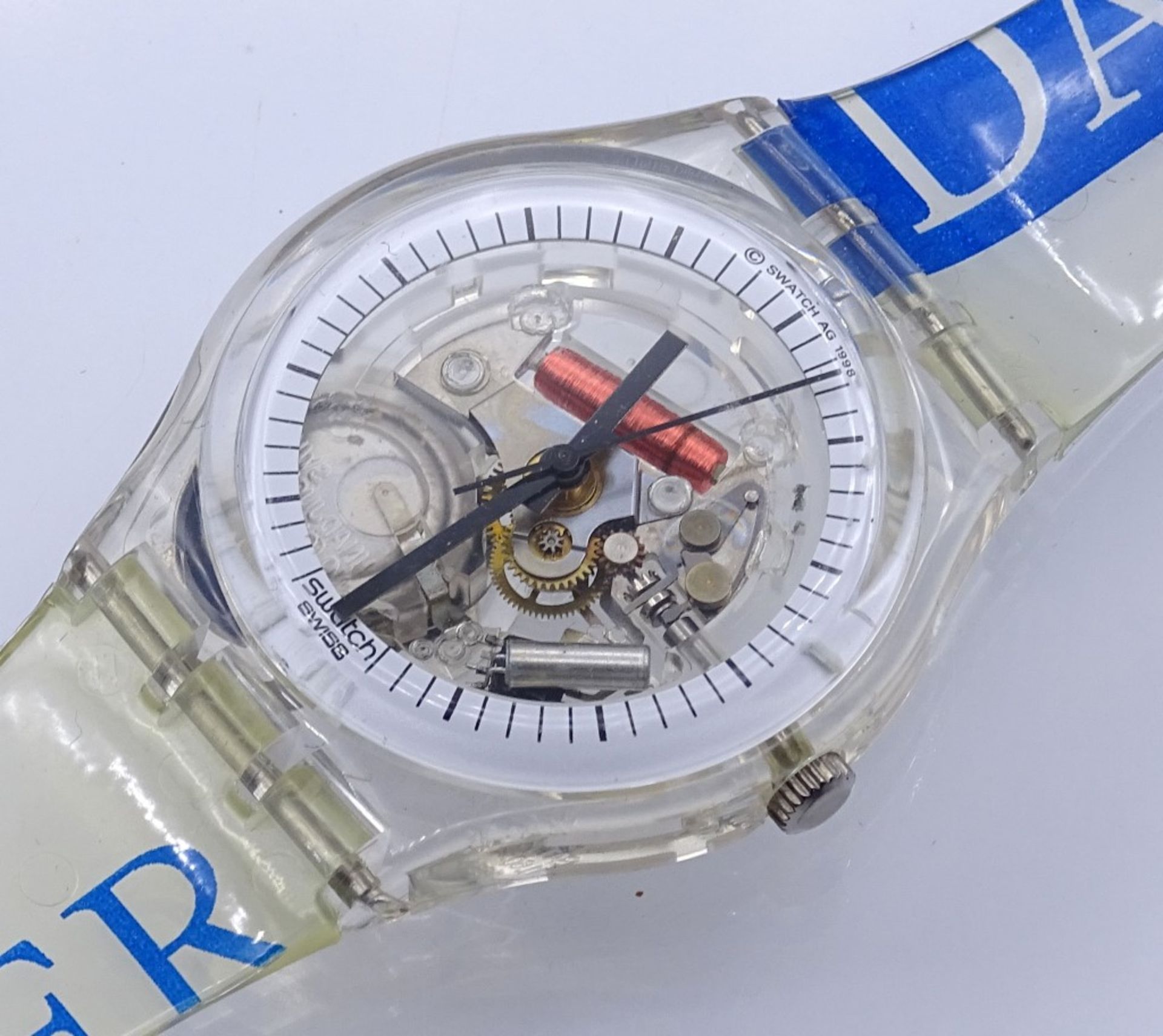 Armbanduhr "Swatch",1990, Quartz,OVP,Funktion nicht überprü- - -22.61 % buyer's premium on the