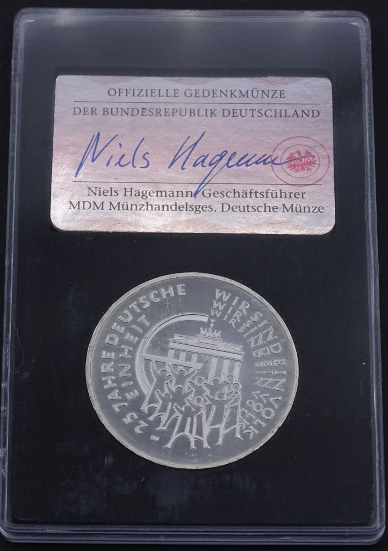 25 Euro Silber Gedenkmünze, 2015, stempelglanz, Silber 999/000, 25 Jahre Deutsche Einhei- - -22.61 % - Bild 2 aus 2