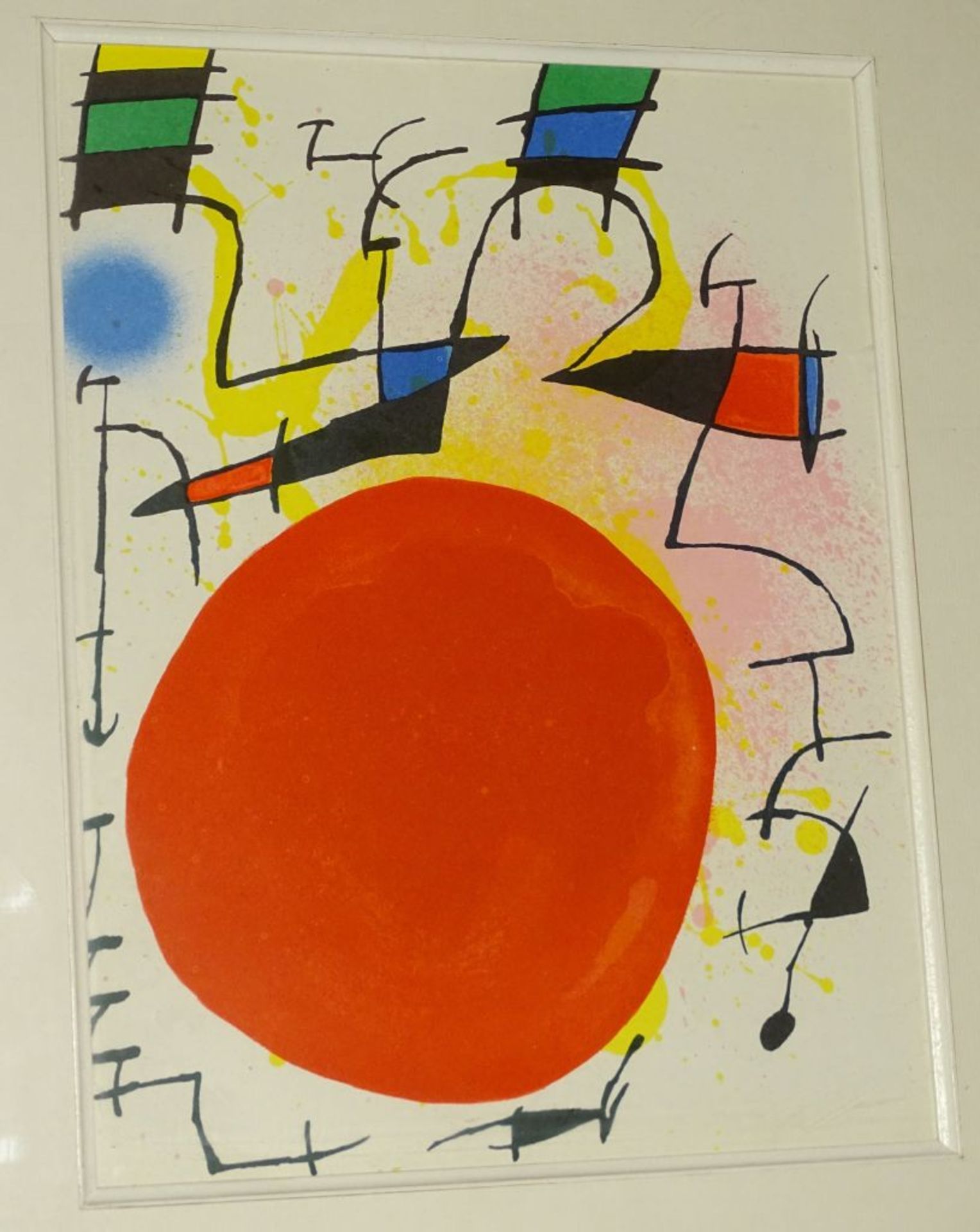 Miro Lithografie, ger/Glas, RG 39x47 cm- - -22.61 % buyer's premium on the hammer priceVAT margin - Bild 2 aus 3