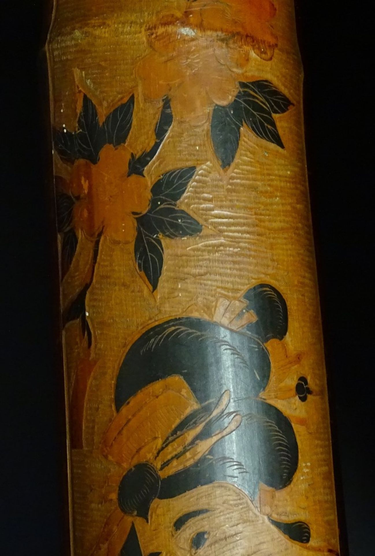 Wandapplikationaus Bambus mit geisha Darstellung,L- 54cm- - -22.61 % buyer's premium on the hammer - Bild 5 aus 6