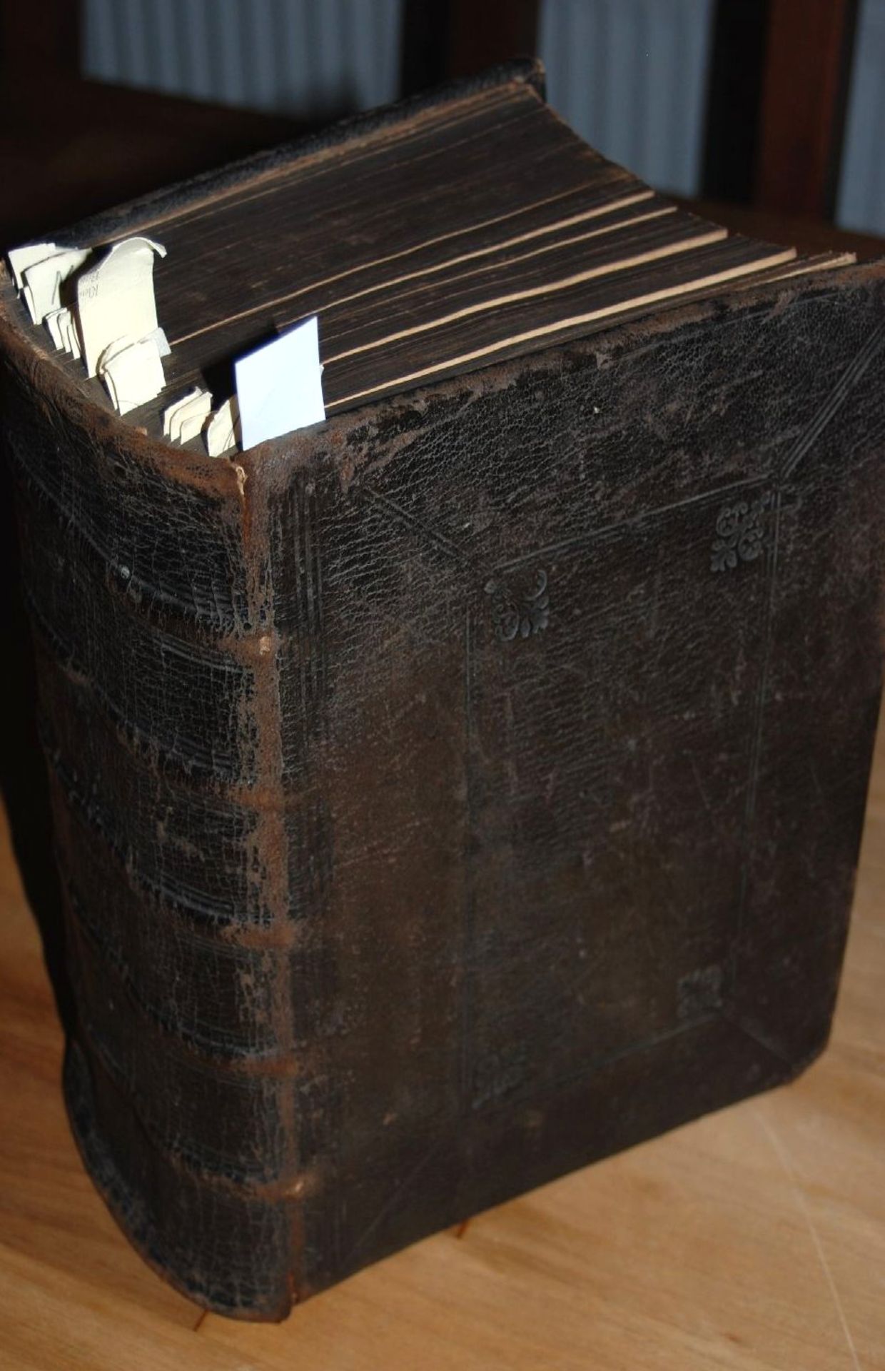 "Biblia" Hamburg 1713, von J. Morgenweg, Pastor vom Waysen-Hause, Einband der Zeit, illustriert,,gut - Bild 8 aus 10