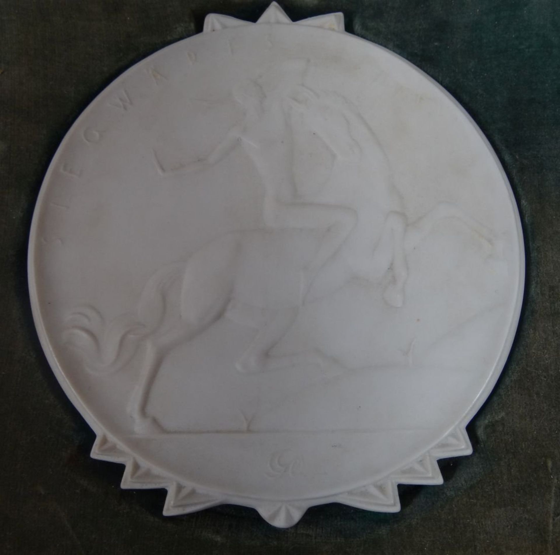 "Danziger Siegeszeichen" von Rosenthal in Etui, Wanderpreis 1931-34, Silberplakette-800- mit Gravur, - Bild 5 aus 7