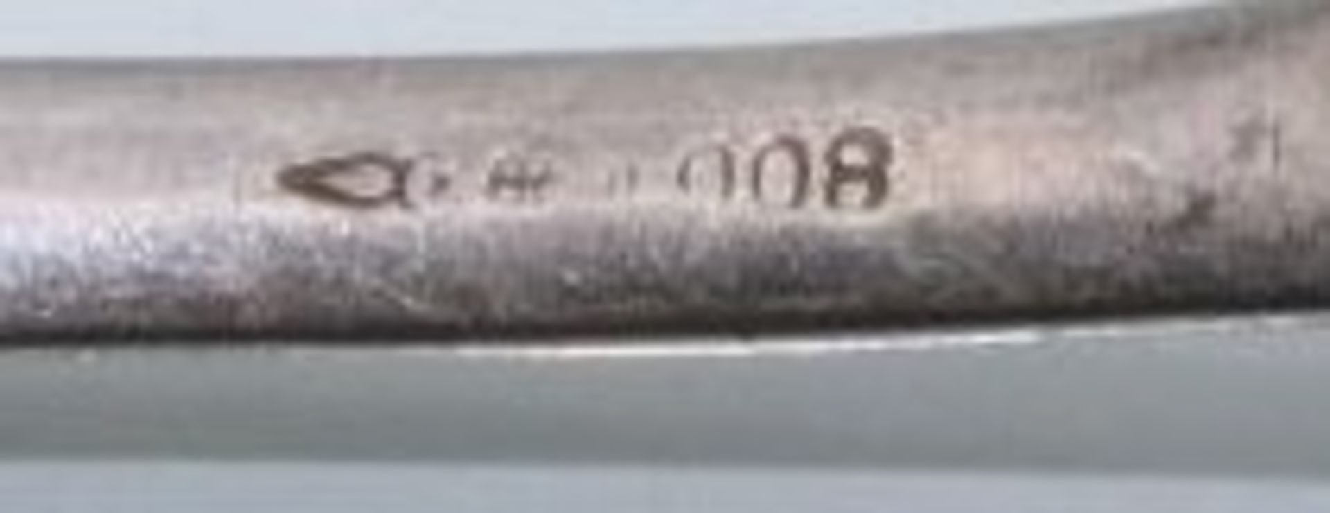Esslöffel 800er Silber sowie 2 Messer, Griffe 800er, Löffel und 1x Messer Namensgravur "Gertrud", - Image 2 of 2