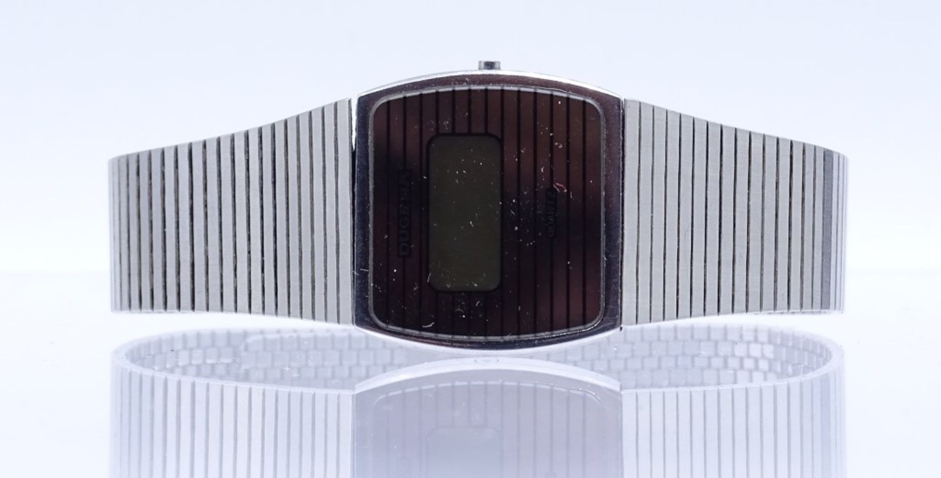 Armbanduhr "Dugena";Quartz,Edelstahl,Gehäuse 25x23mm, Funktion nicht überprüft
