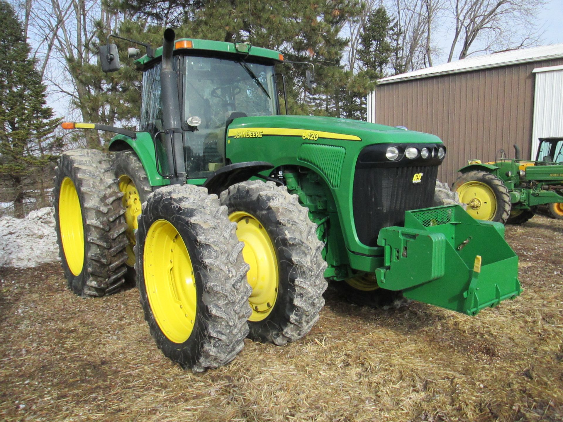 ’02 JD 8420 MFWD,(SN RW8420P007155)P.S.,FRONT SUSPENSION,GREENSTAR READY,480X50 DUALS,4921 HRS. - Image 2 of 19
