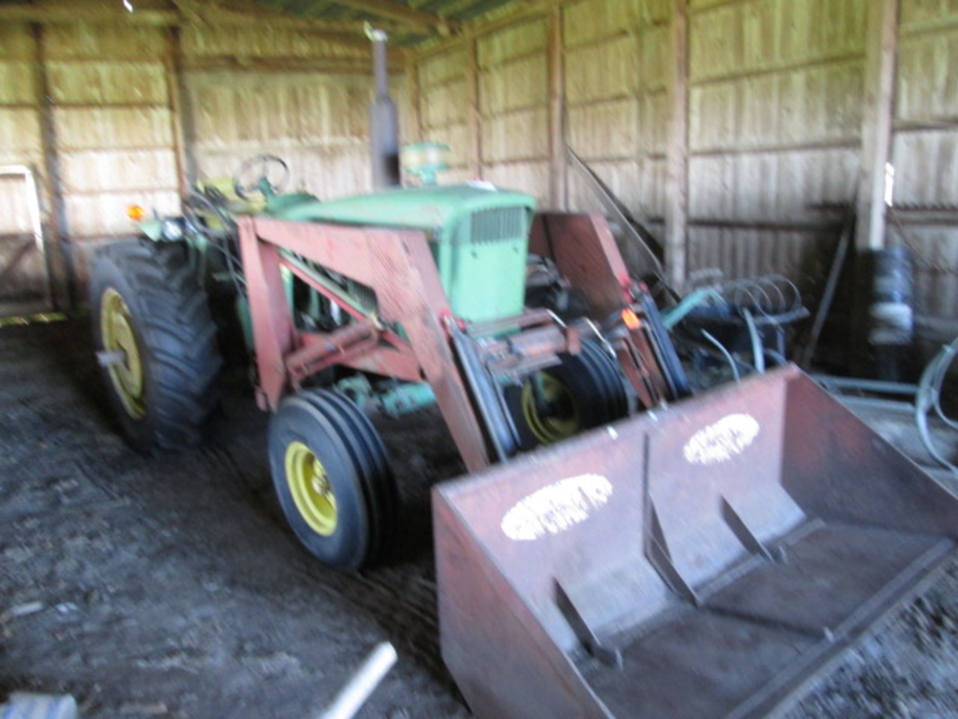 1963 JD 4010 DSL; W.F, DUAL HYDR; NEW 420/85R34 TIRES; BUSHHOG/STANHOIST LOADER, INDEPENDENT VALVE - Image 2 of 12