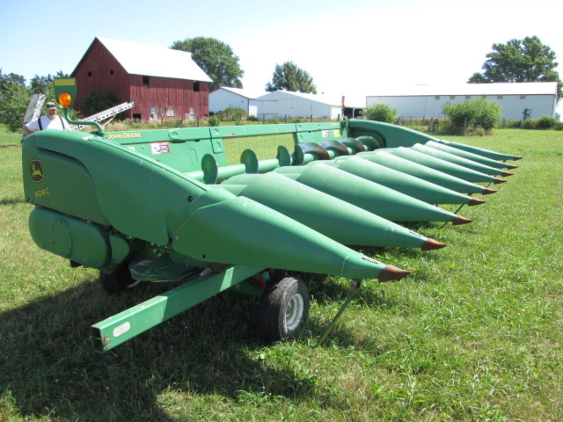 2014 JD 608C STALKMASTER CHOPPING CORN HEAD; HEADER CONTROL; ROW SENSE;STALK STOMPERS - Image 7 of 17