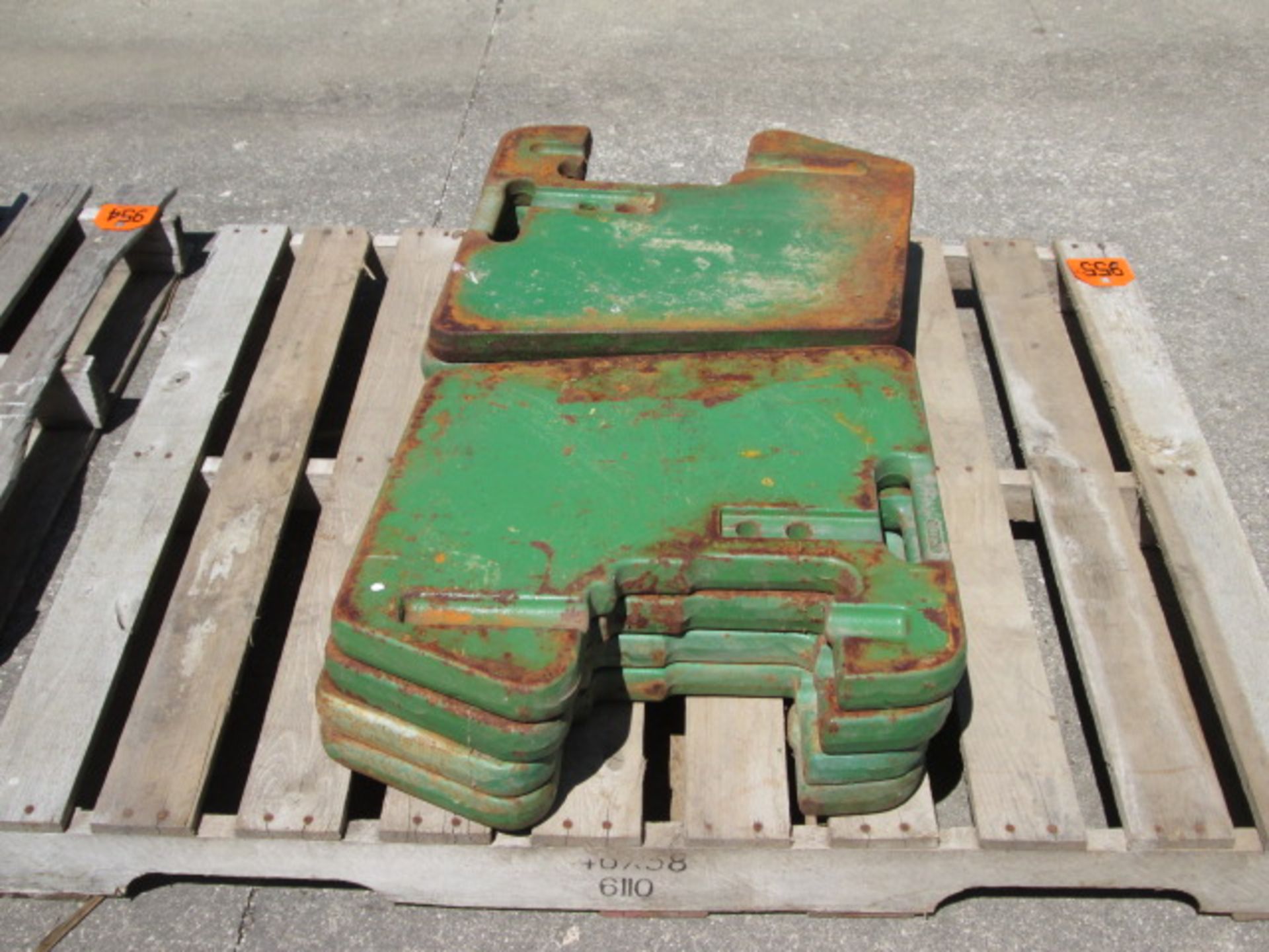 (8) JD FRONT WEIGHTS, SOLD 8xMONEY - Image 2 of 3