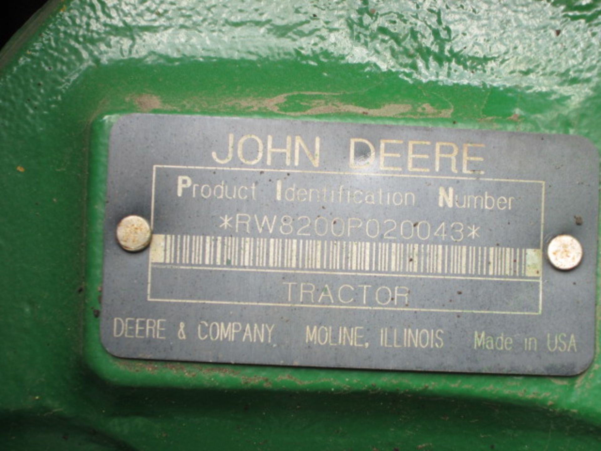 ’98 JD 8200 MFWD, 18.4X46 DUALS, 3 HYDR, 3614 HRS - Image 17 of 17