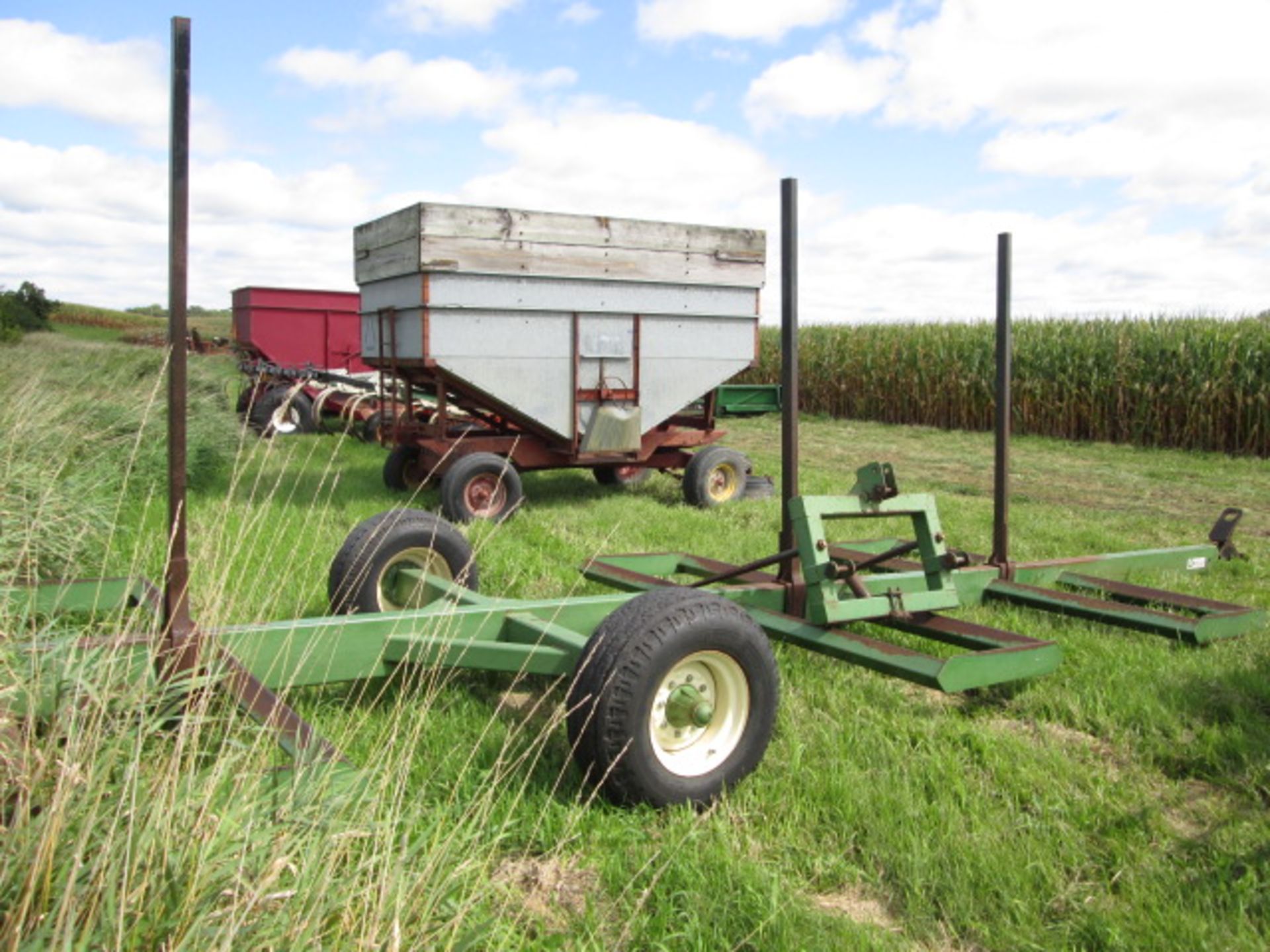 WHEATLEY 6 BALE HAY TRAILER, 3PT. SPEAR - Image 3 of 8