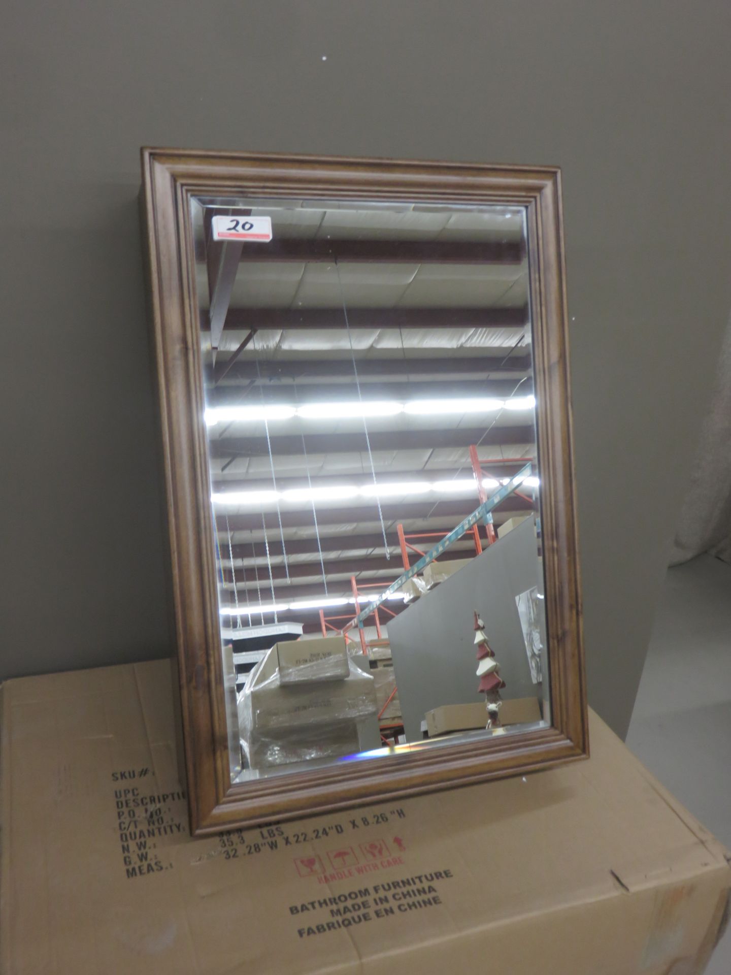 PECAN 21" X 30.5" MEDICINE CABINET (NEW IN BOX) - Image 2 of 2