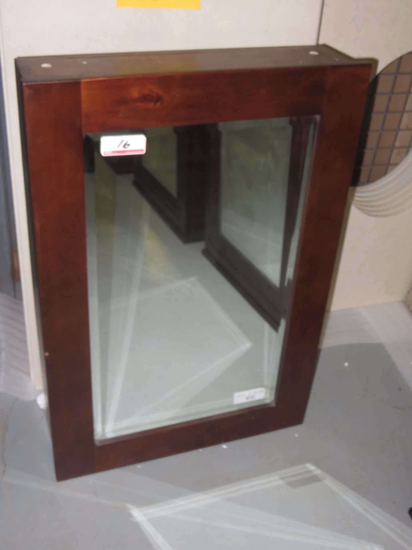 ROASTED CHESTNUT 20.5" X 30.5" MEDICINE CABINET W/ CROWN