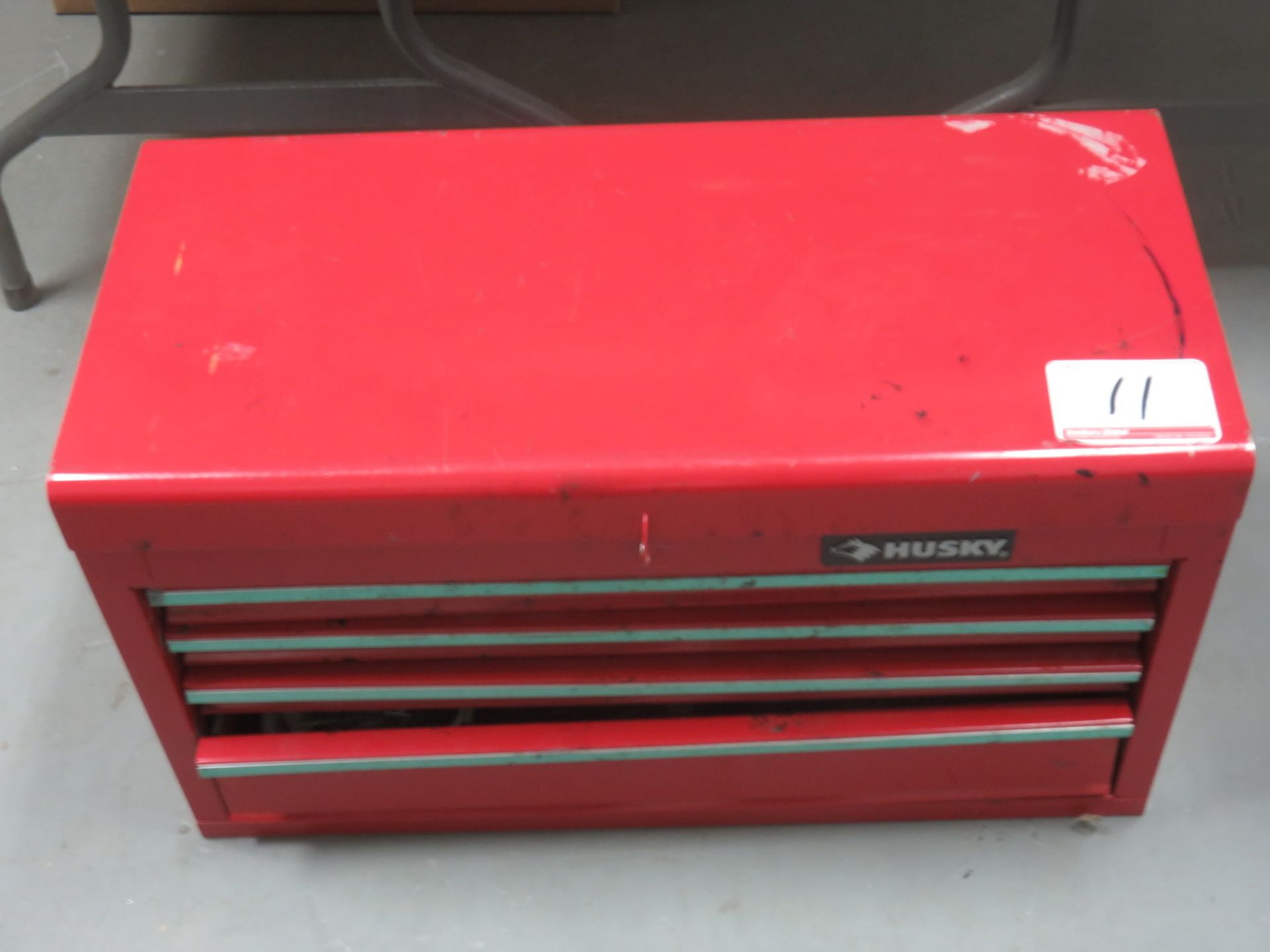 HUSKY RED 4 DRAWER TOOL BOX (LOCATED @ 122 INDUSTRY DRIVE) - Image 2 of 2