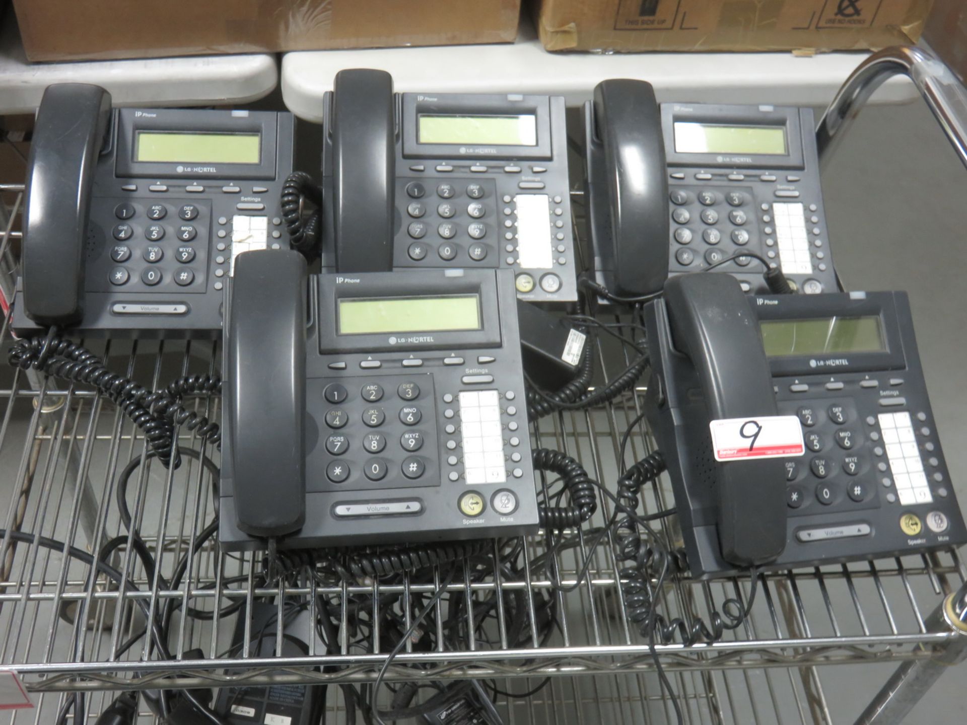 LOT - NORTEL MOD LIP-6812D DIGITAL TELEPHONE HAND SETS (5 PCS) (LOCATED @ 122 INDUSTRY DRIVE)