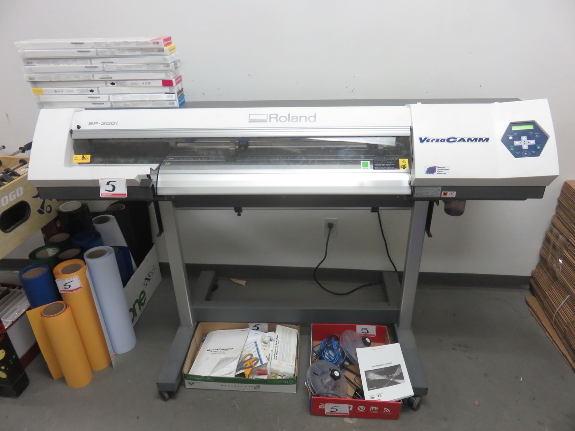 ROLAND MOD SP300I ECO SOLVENT PRINTER W/ INK + ACCESSORIES S/N ZBS3347 (LOCATED @ 122 INDUSTRY