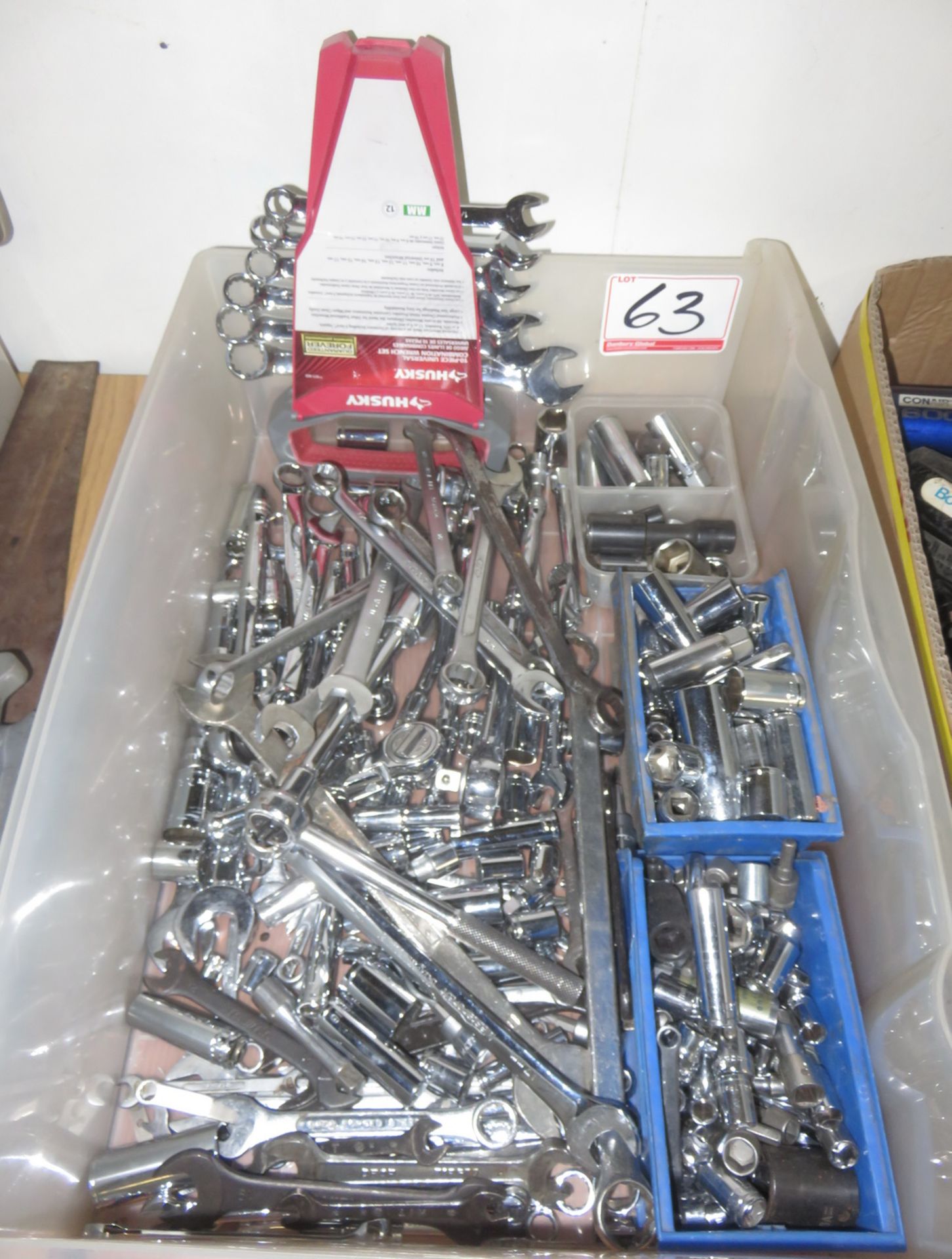 LOT - HUSKY WRENCHES + ASSTD SOCKETS