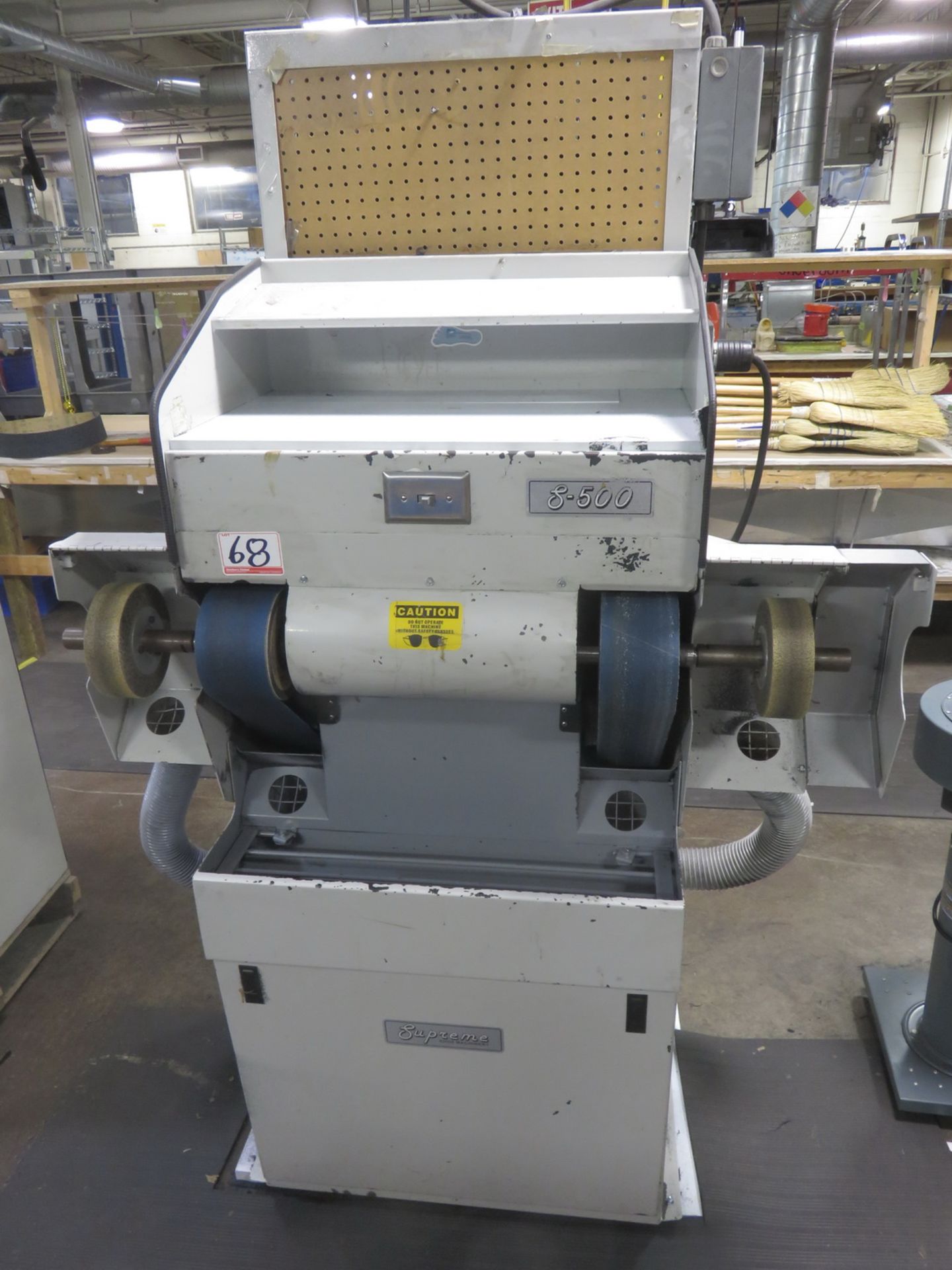 2005 LANDIS S-500 DUAL HEAD SHOE MACHINE GRINDERS C/W BUILT-IN DUST COLLECTOR, S/N 1139 (#G08)