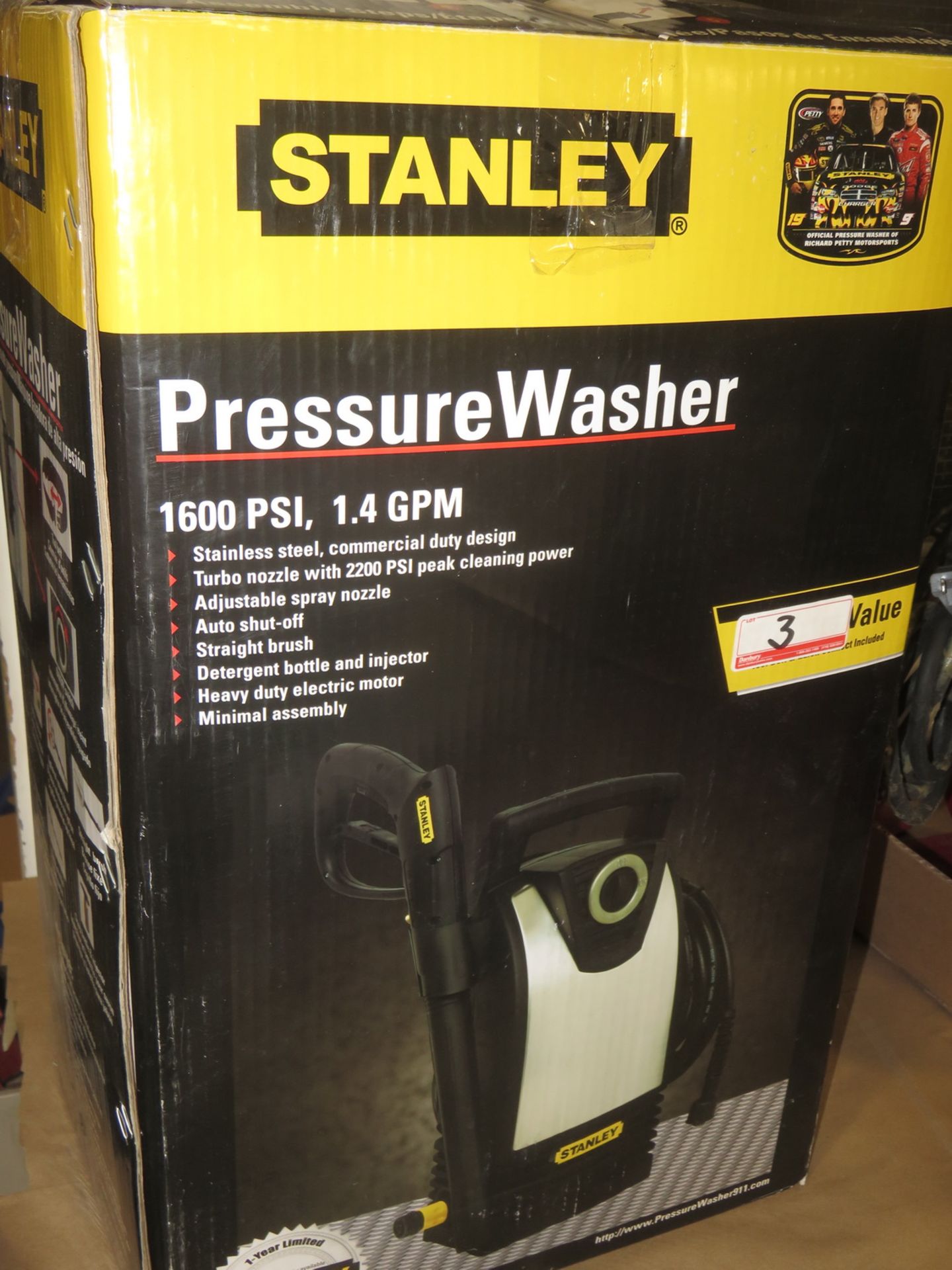 STANLEY 1600PSI 1.4GPM ELECTRIC POWER WASHER