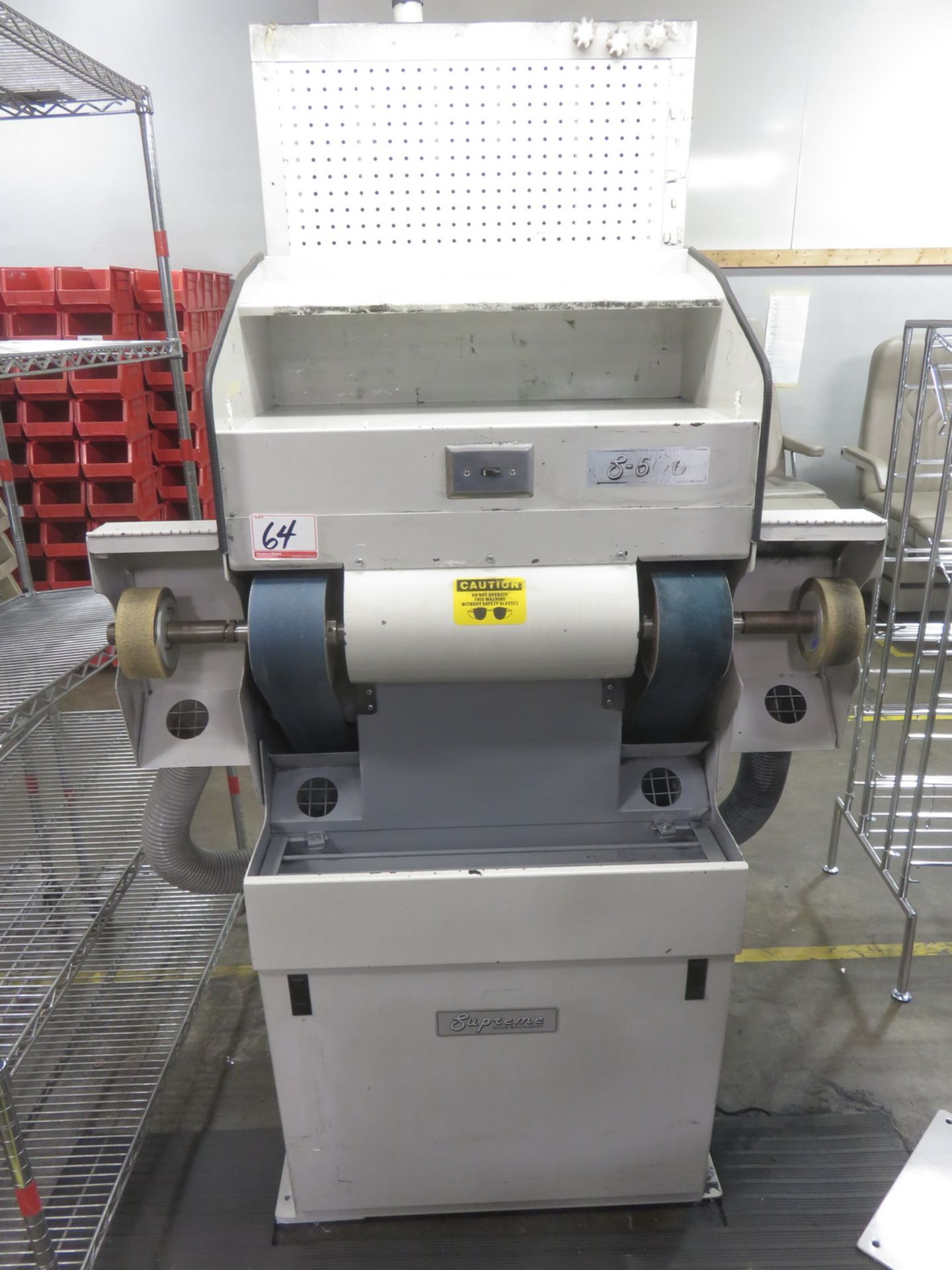 2007 LANDIS S-500 DUAL HEAD SHOE MACHINE GRINDERS C/W BUILT-IN DUST COLLECTOR, S/N 1353 (#G01)