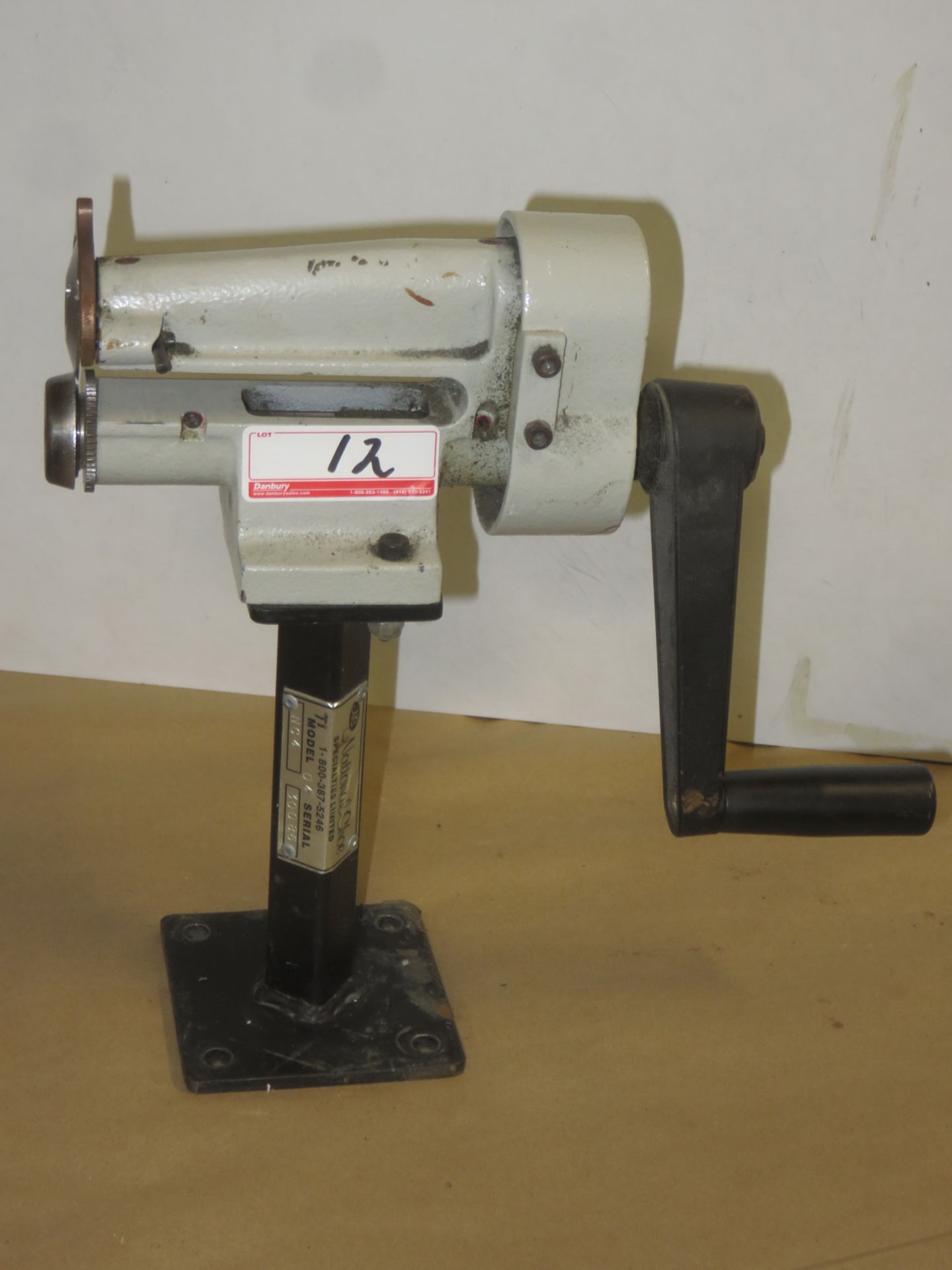 NATIONAL SHOE NC4 TABLE MOUNT HAND MINI CUTTER, S/N 30086