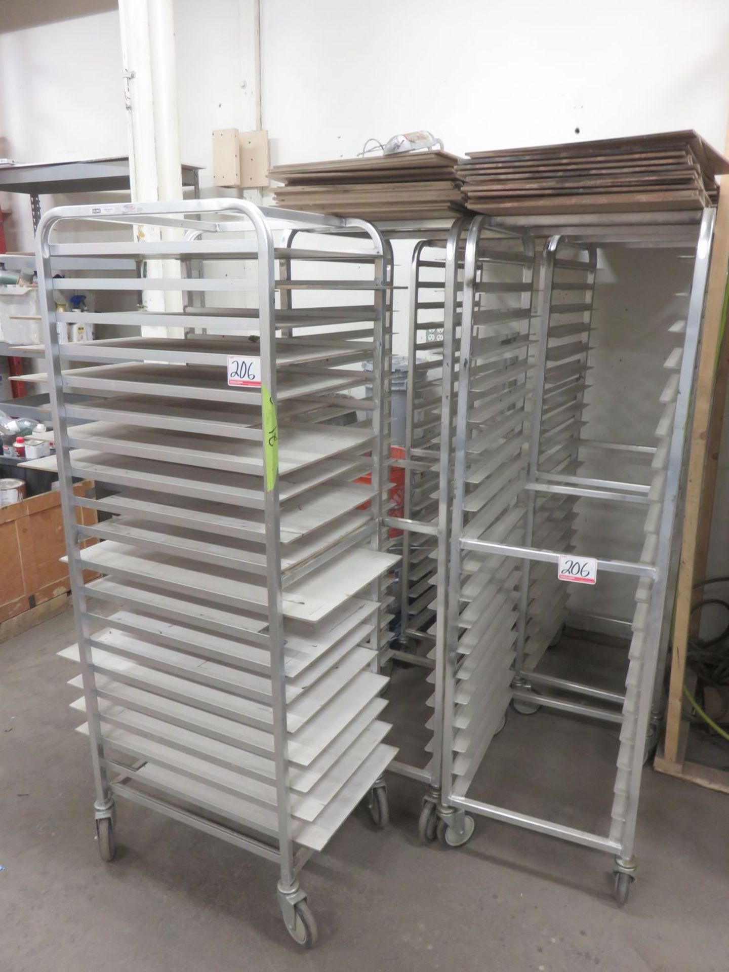 UNITS - U-LINE ALUMINUM 20-SHELF CARTS