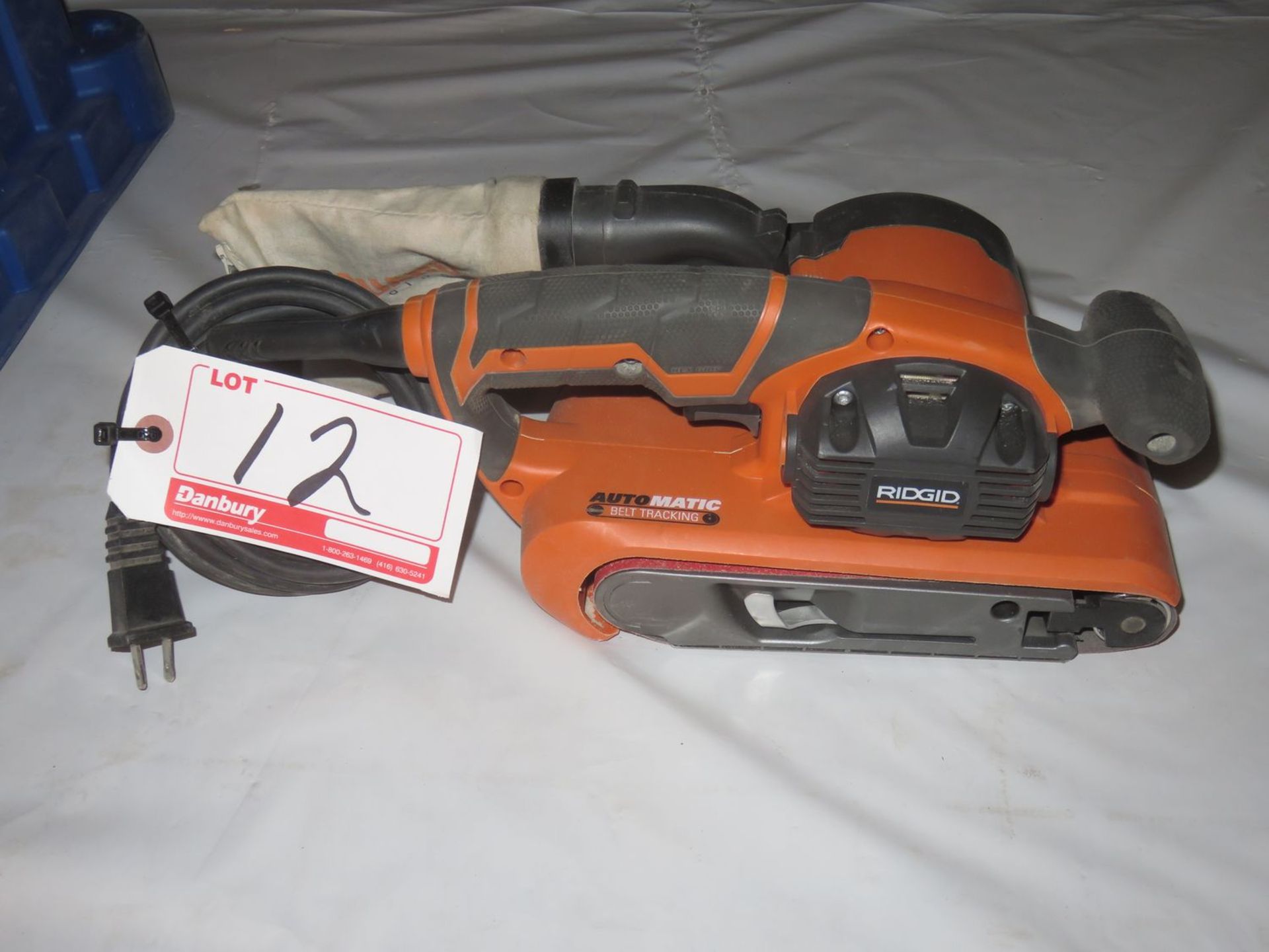 RIDGID R2740 3" ELECTRIC BELT SANDER W/ AUTOMATIC BELT TRACKING