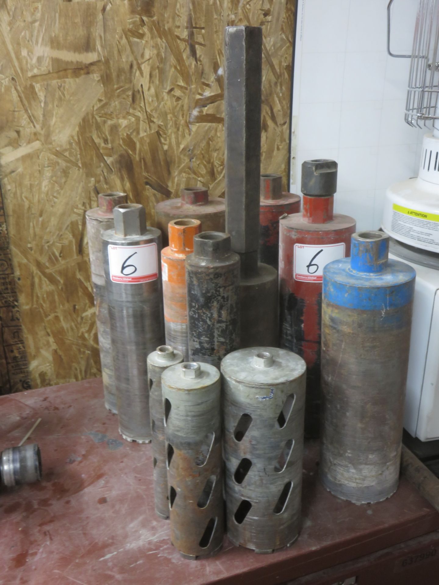 LOT - GENERAL ASSORTED CORE DRILL BITS