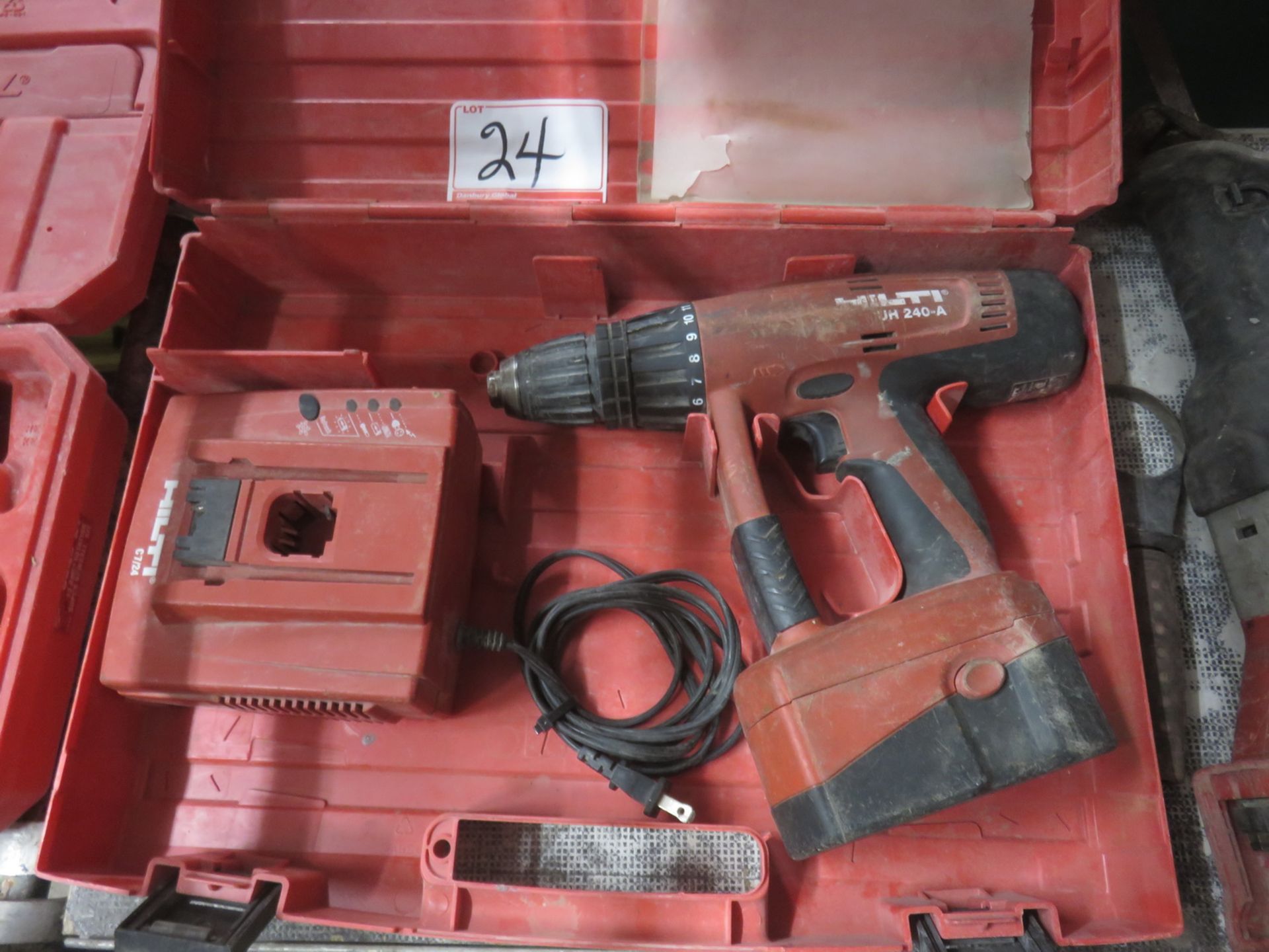 HILTI UH240-A 24V BATTERY DRILL W/ CASE