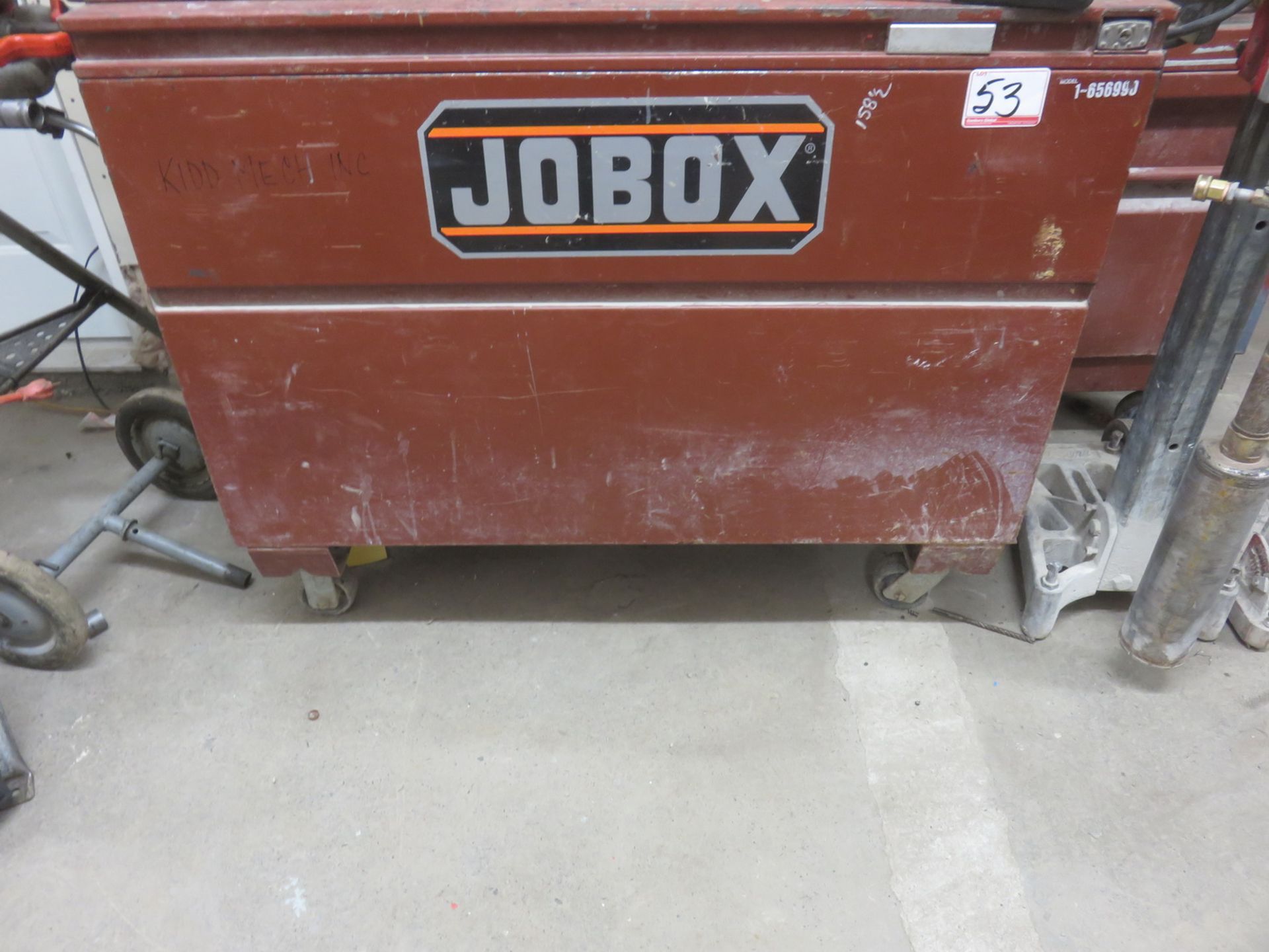 JOBOX BROWN STEEL 2' X 4' X 39"H PORTABLE TOOL STORAGE CHEST