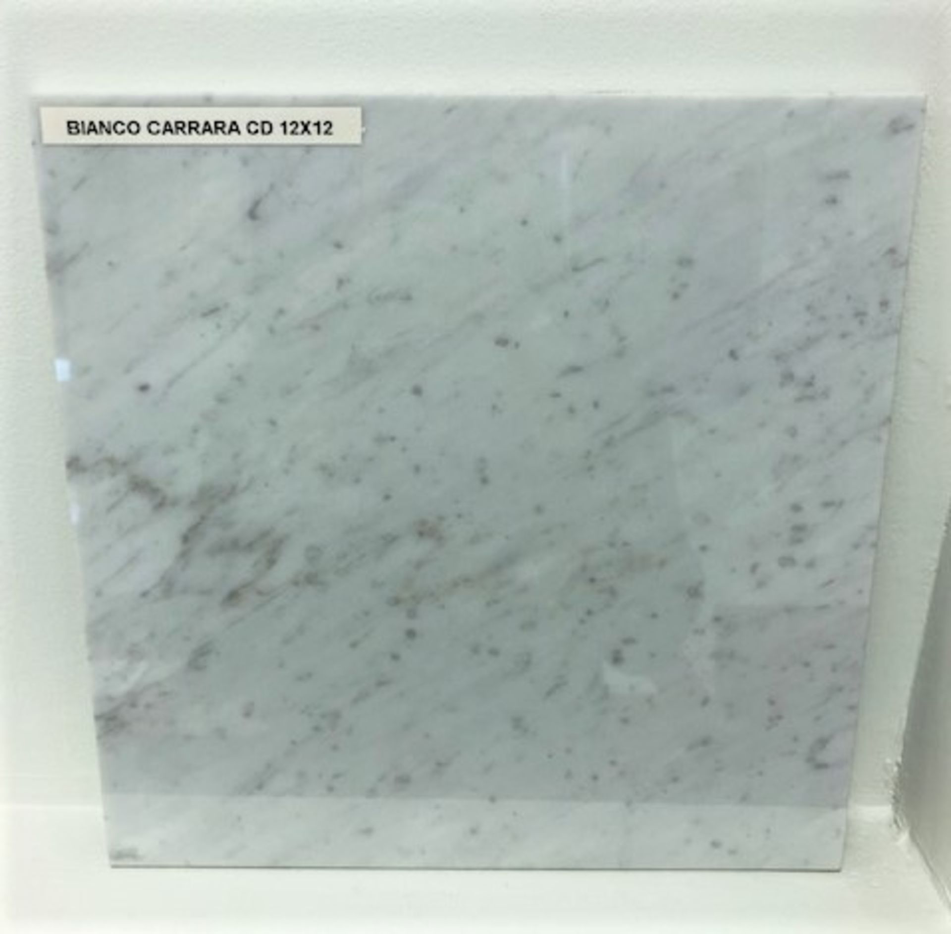 LOT - BIANCO CARRARA MARBLE TILE - 168 SQFT 12" X 12"