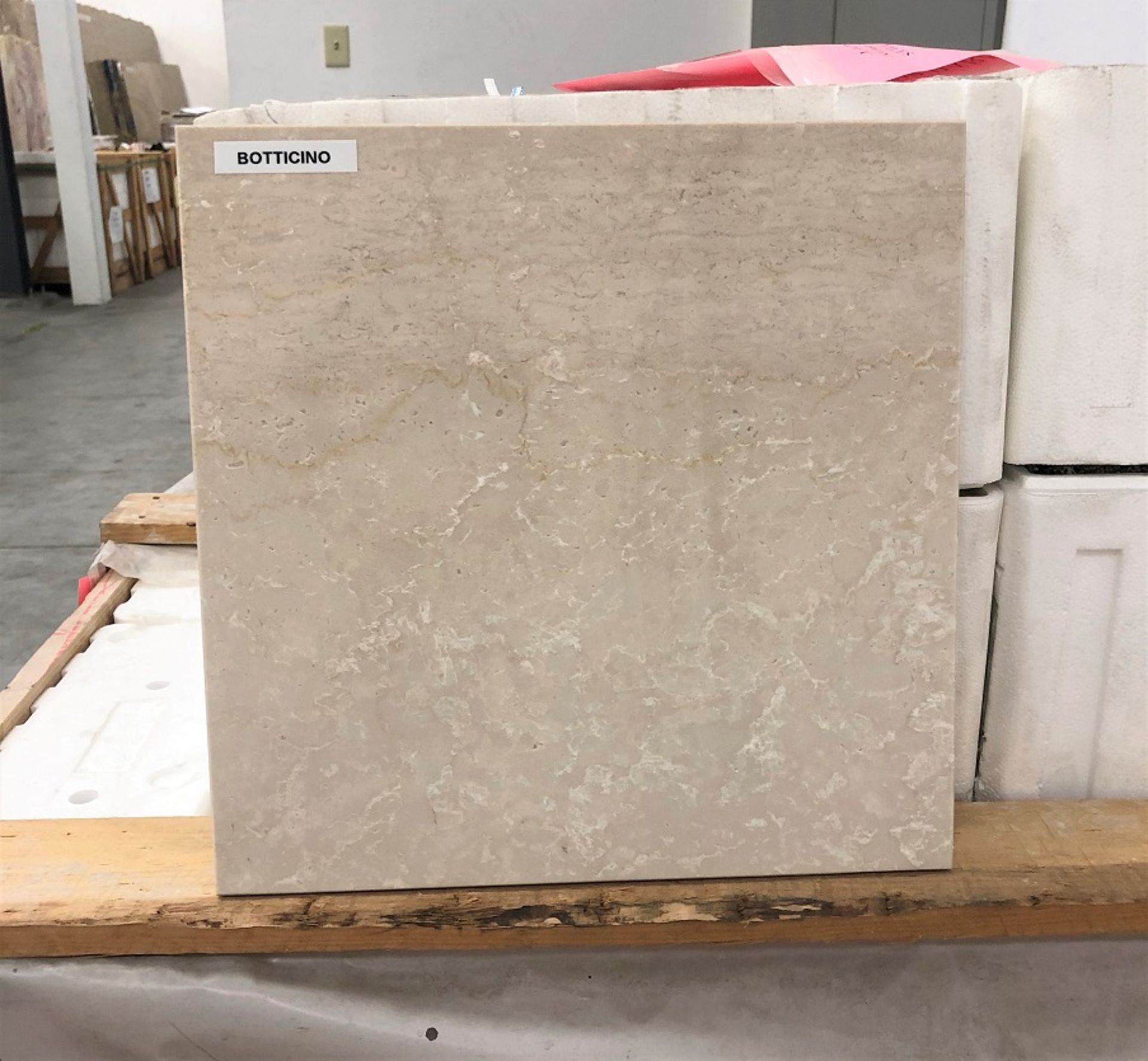 LOT - 980 SQFT 12" X 12" BOTTICINO (SHADE A) MARBLE TILE