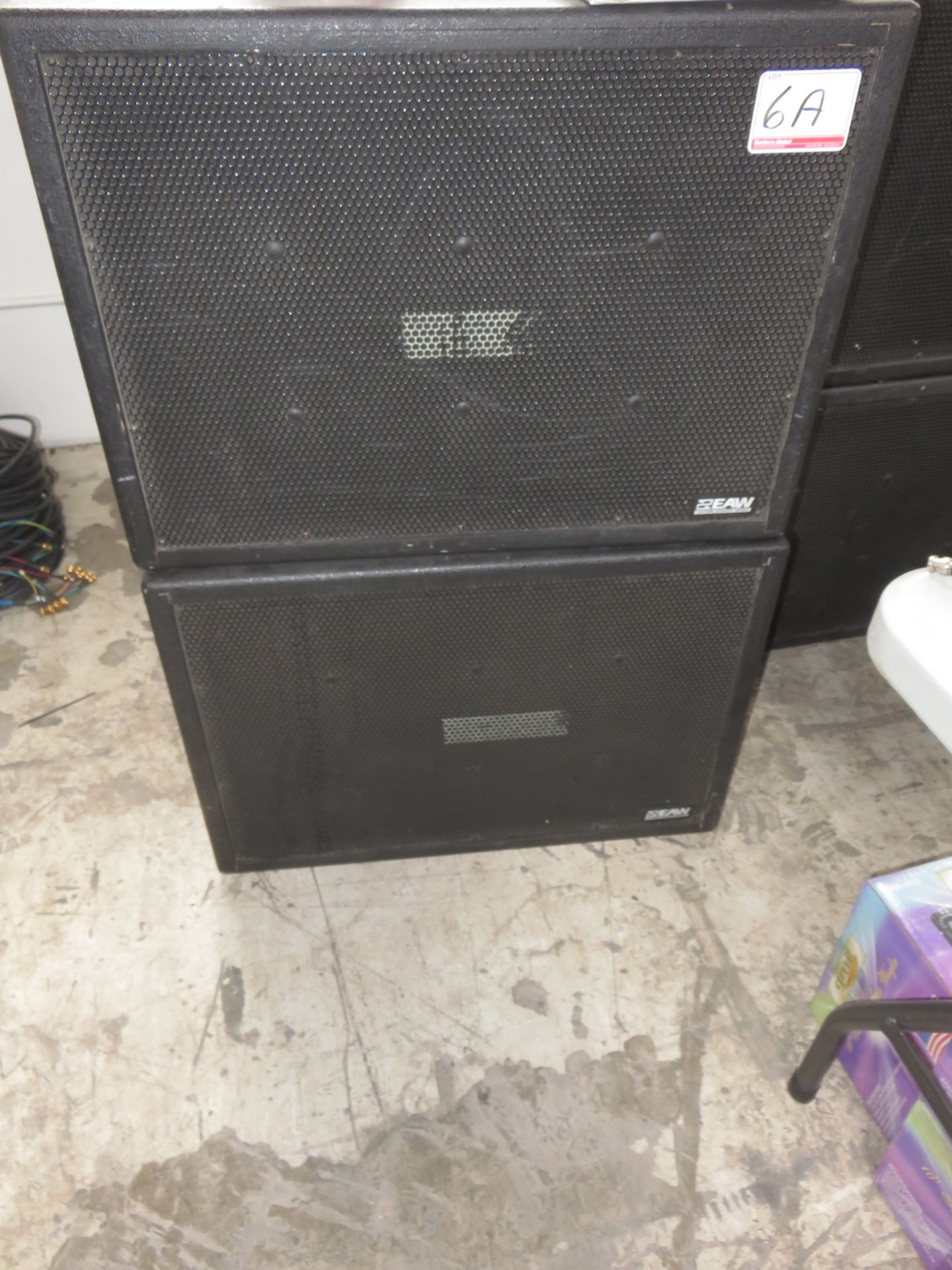 UNITS - EAW MOD SB1000ZI, 30" X 21" X 42" SUB SPEAKERS - S/N 242977, 243542