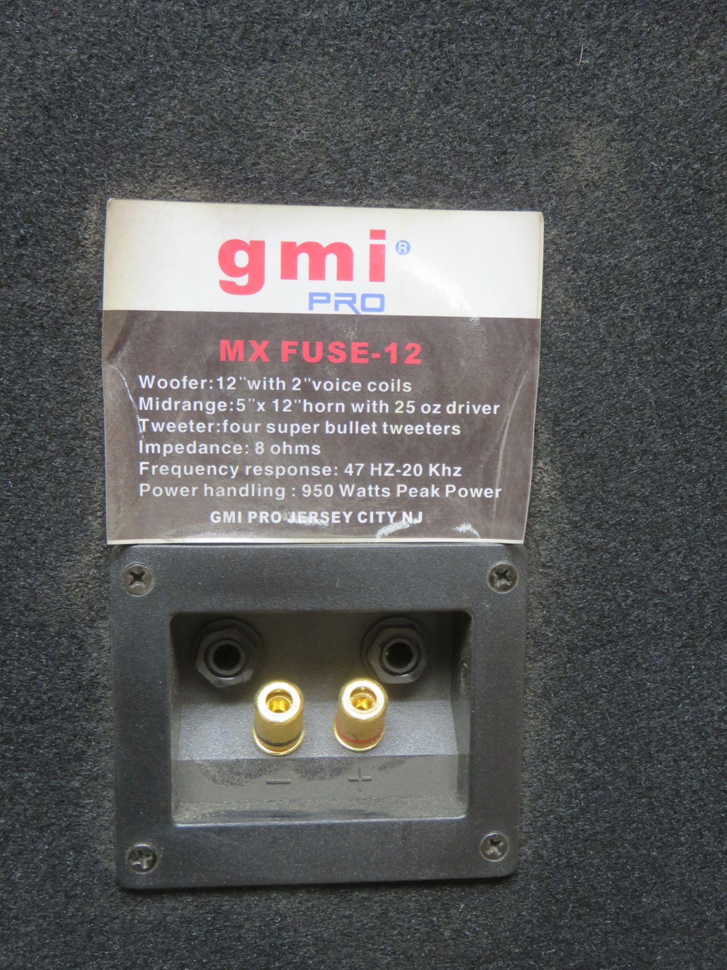 UNITS - GMI MX12, MX FUSE SERIES FULL RANGE 12" LOUDSPEAKERS (IN BOX) - Image 2 of 4