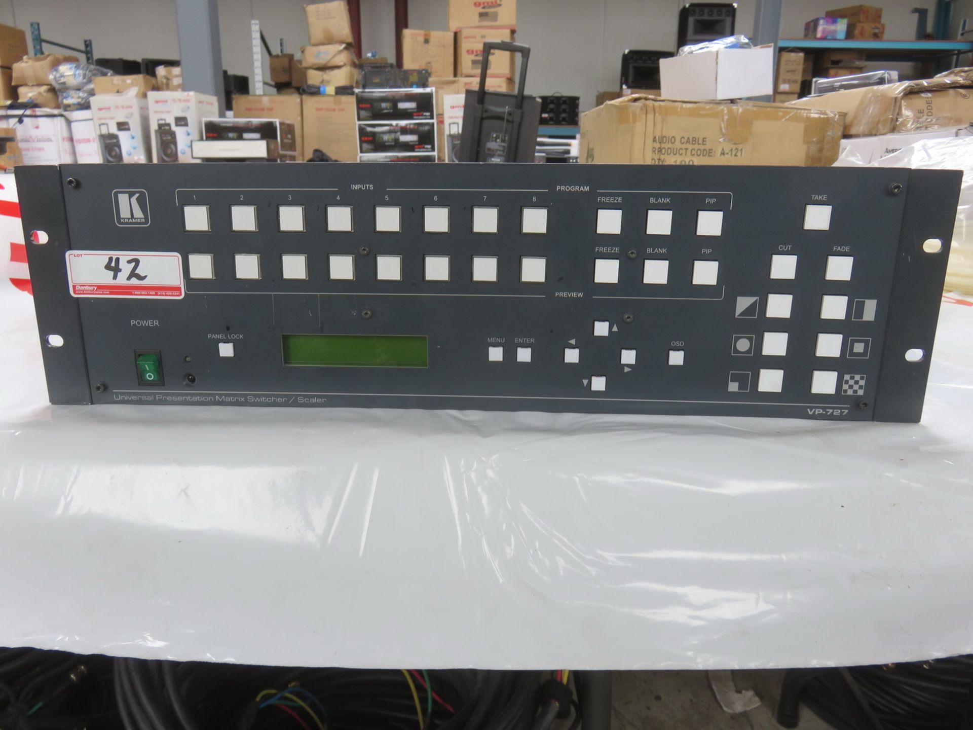 KRAMER MODVP-727 UNIVERSAL PRESENTATION MATRIX SWITCHER/SCALER S/N 21110786285